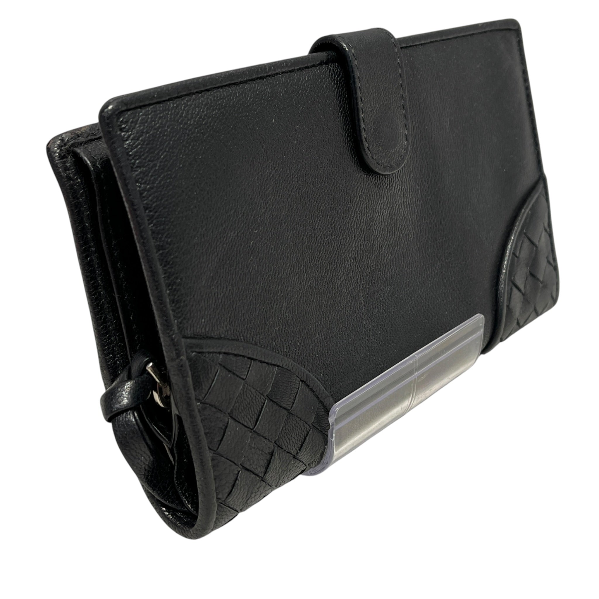 BOTTEGA VENETA/Wallet/Leather/BLK/INTRECCIATO WOVEN CORNERS view 6