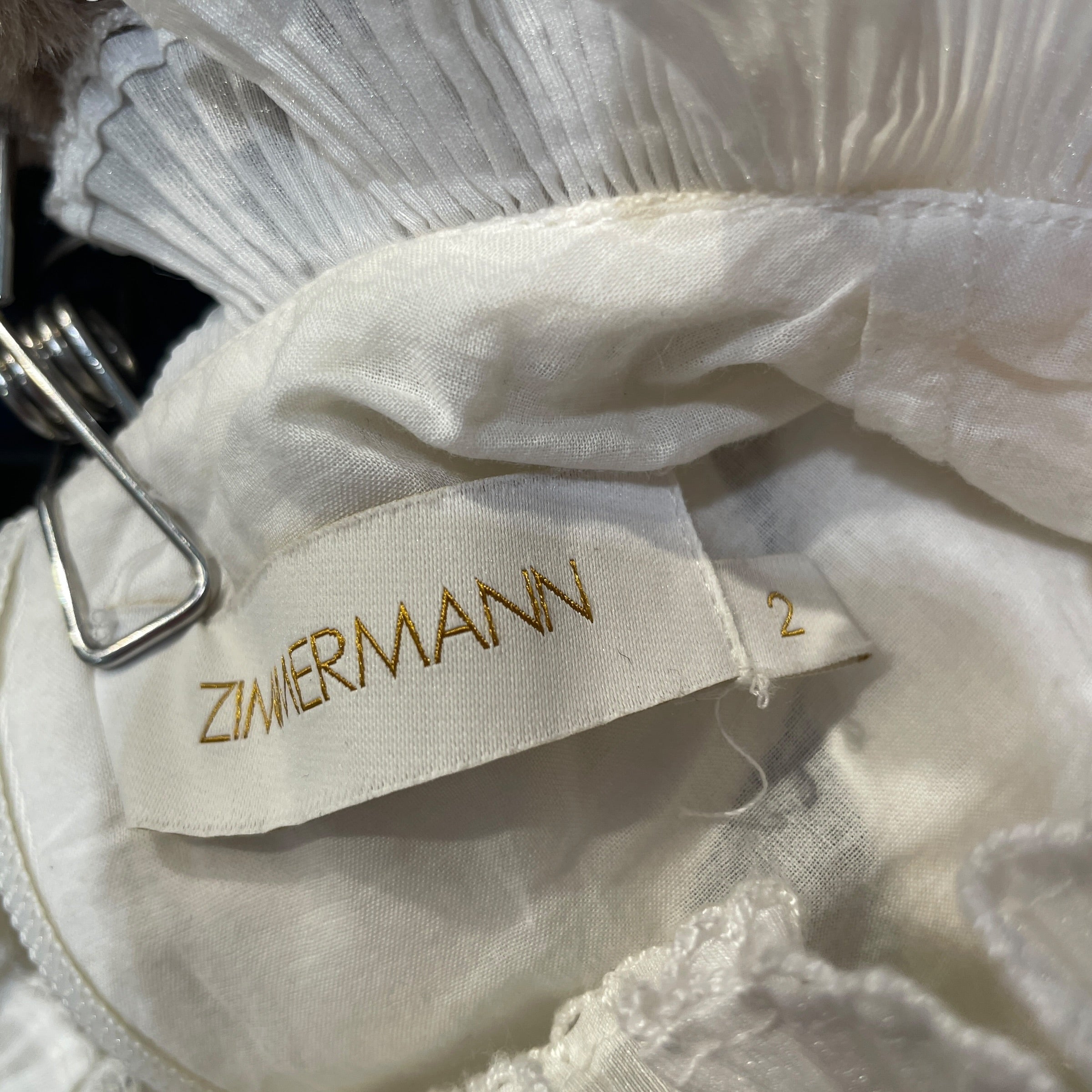 Zimmermann/SL Dress/2/Floral Pattern/Cotton/WHT/Frilled Mini view 3