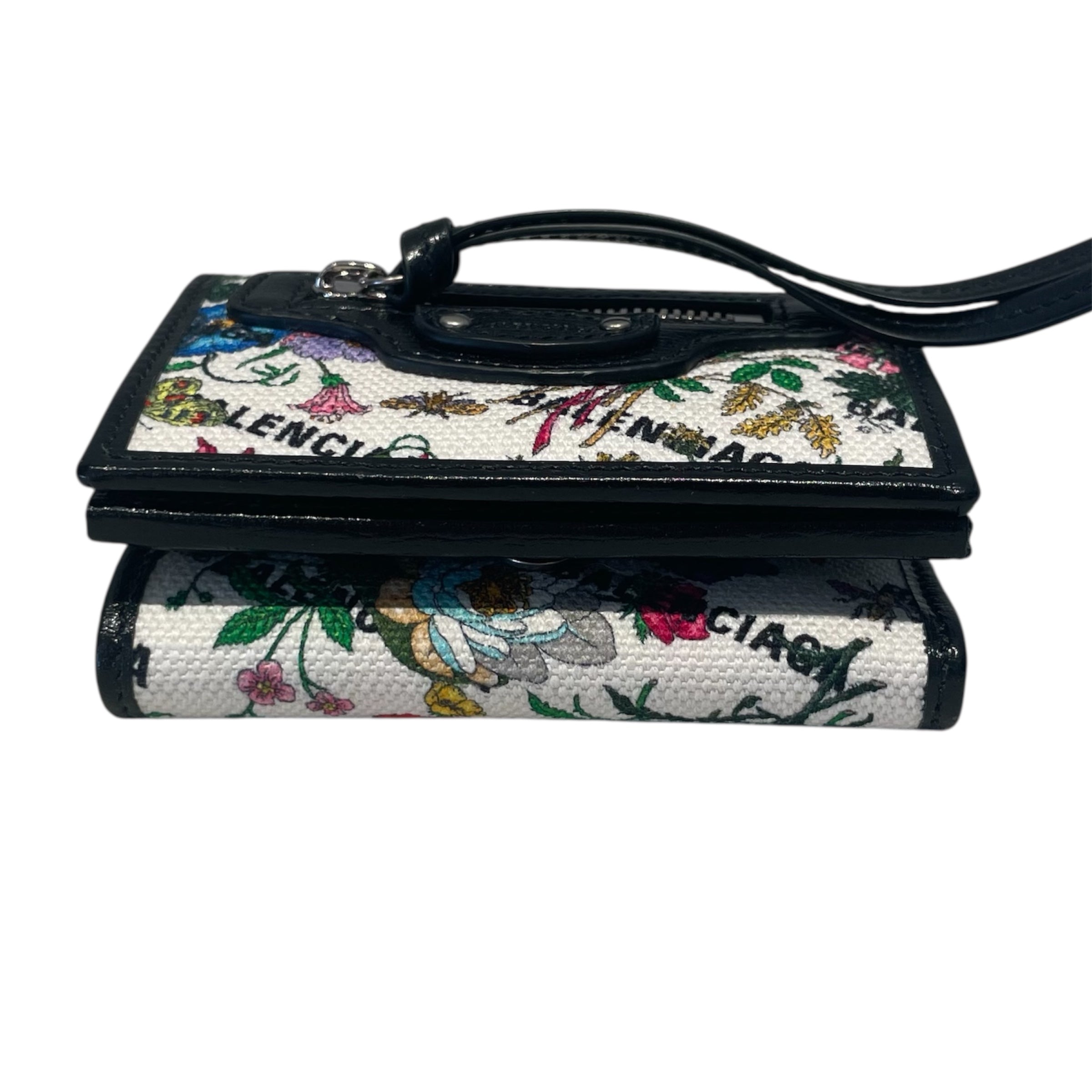 BALENCIAGA/Bifold Wallet/Monogram/Cotton/WHT/Balenciaga x Gucci Card Wallet view 3