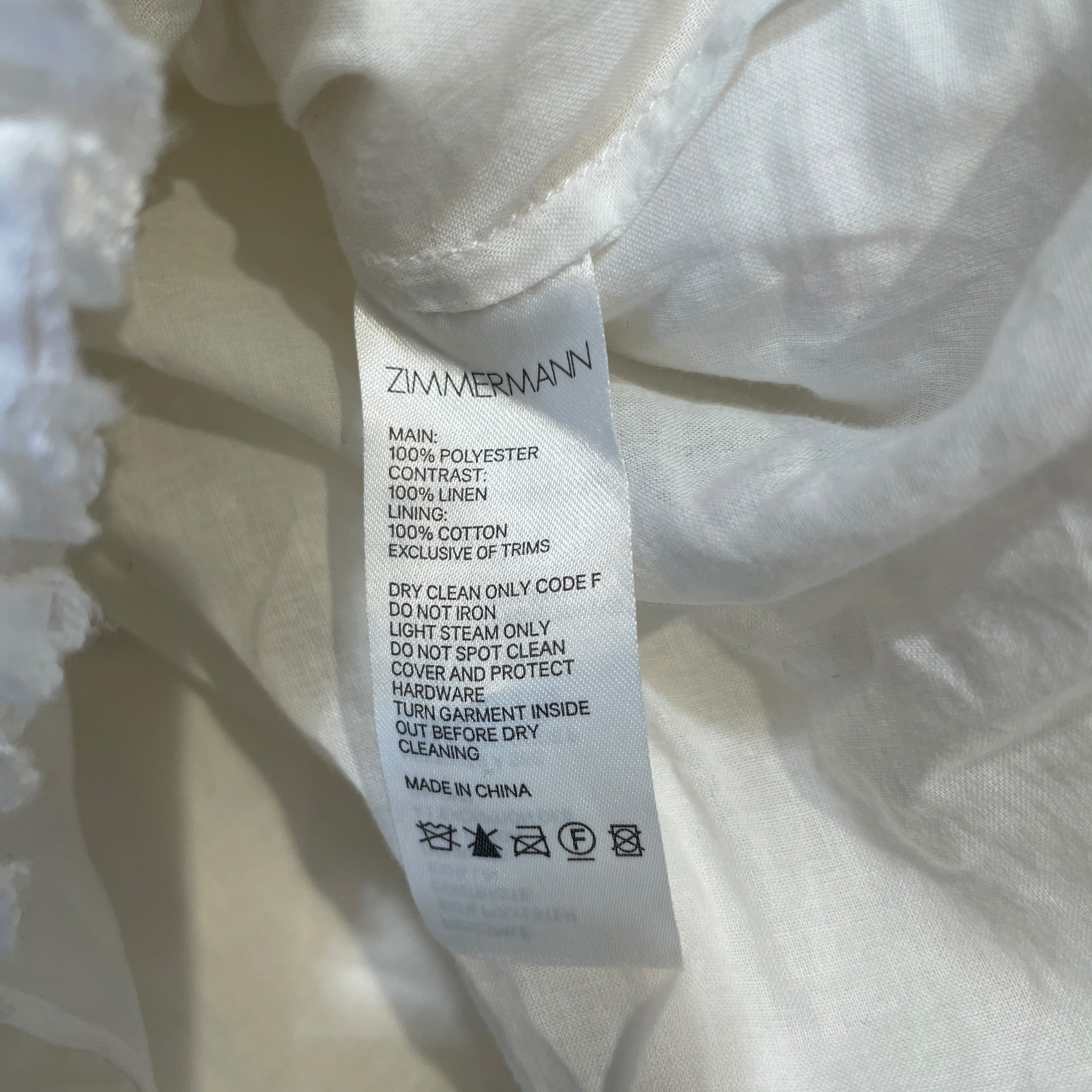 Zimmermann/SL Dress/2/Floral Pattern/Cotton/WHT/Frilled Mini view 4