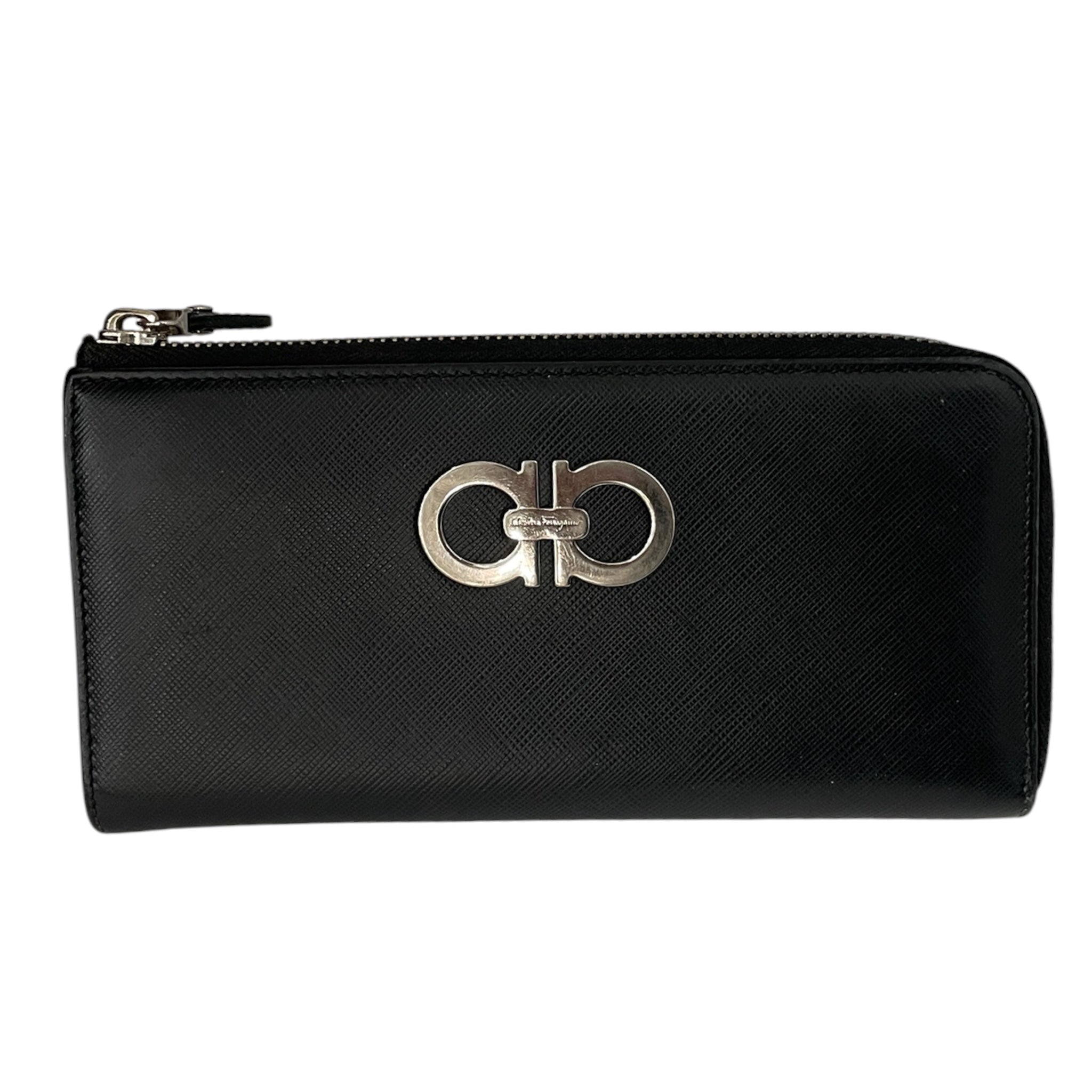 Salvatore Ferragamo/Long Wallet/Leather/BLK/L's/JP229959 view 1
