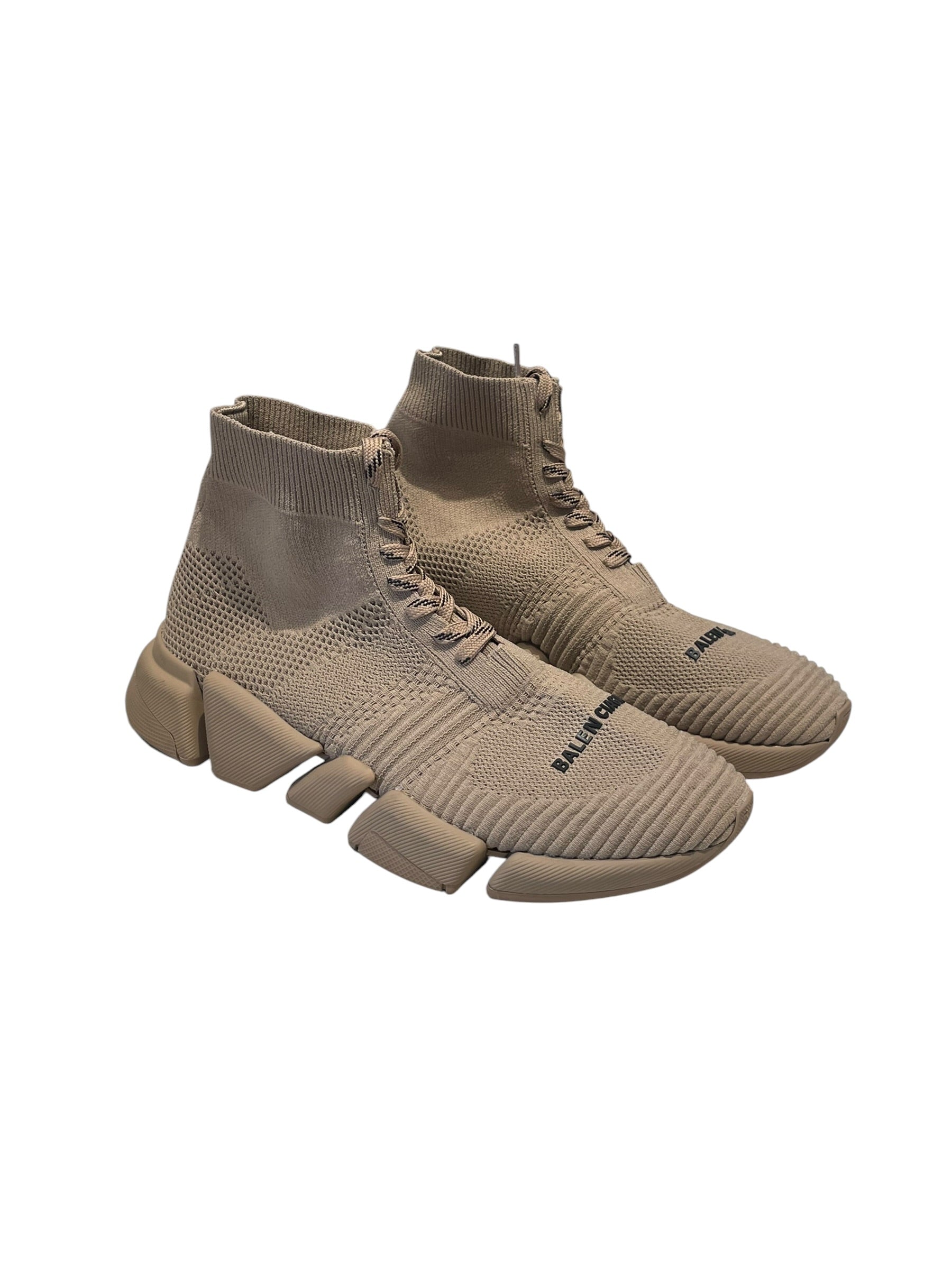 BALENCIAGA/Hi-Sneakers/EU 40/Cotton/BEG/Speed 2.0 view 1