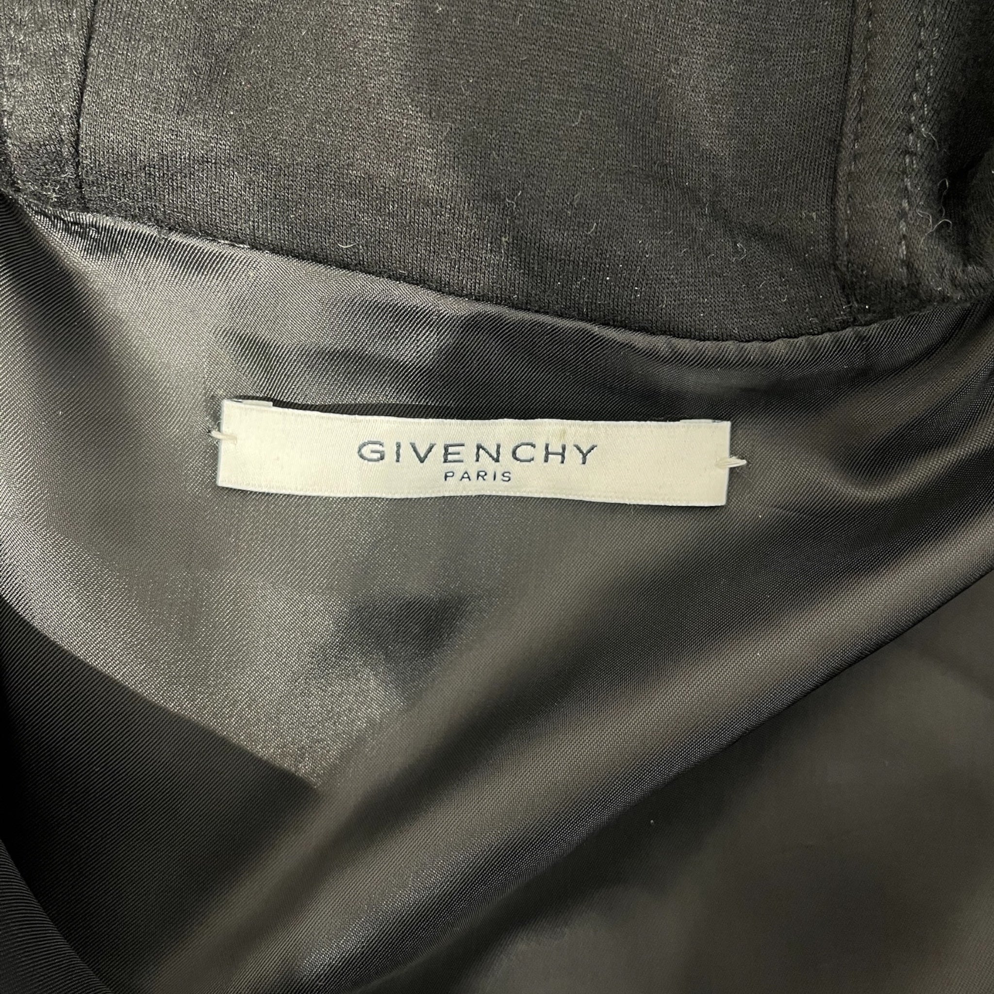 GIVENCHY/Leather Jkt/M/Lambskin/BLK/HYBRID HOODED BIKER view 4