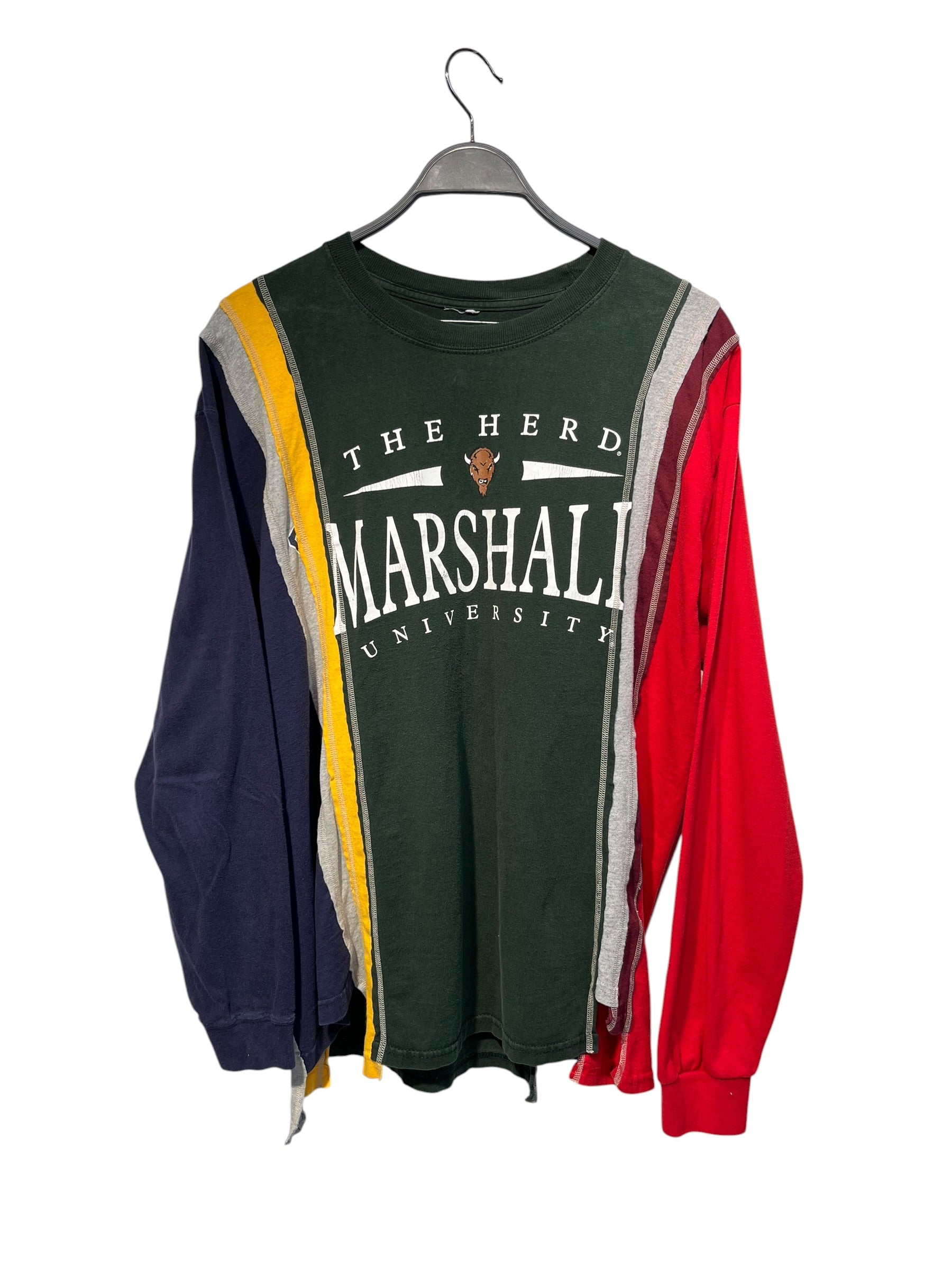 Rebuild by Needles/LS T-Shirt/XL/Cotton/GRN/MARSHALL UNIVERSITY view 1