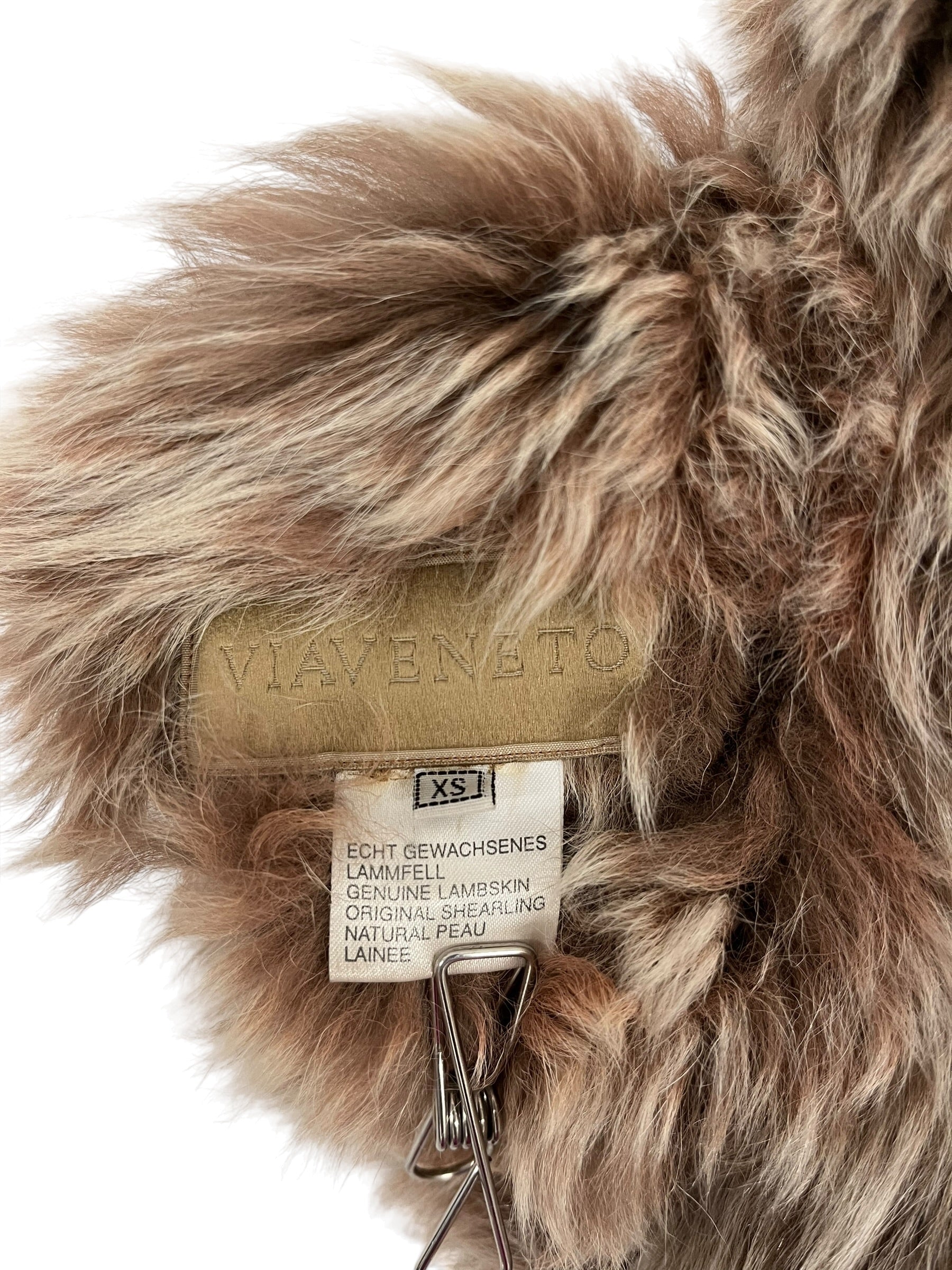 VIA VENETO/Vest/XS/Fur/BRW/LAMBSKIN SHEARLING VEST view 3
