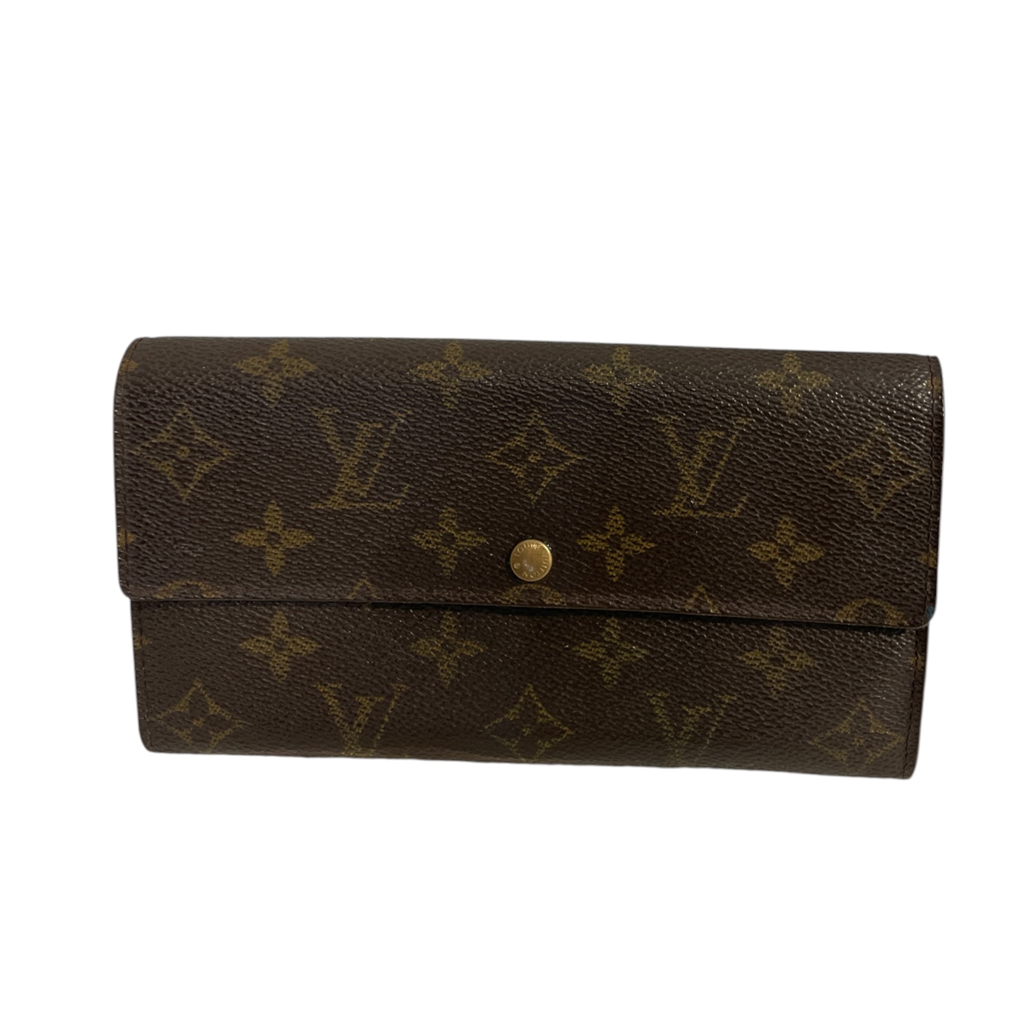 LOUIS VUITTON/Long Wallet/Monogram/Leather/BRW/L's/WYKG227 view 1
