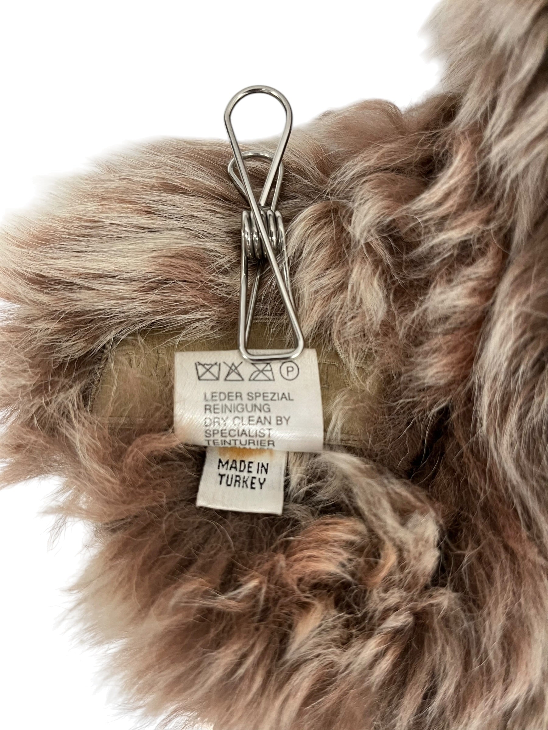VIA VENETO/Vest/XS/Fur/BRW/LAMBSKIN SHEARLING VEST view 4