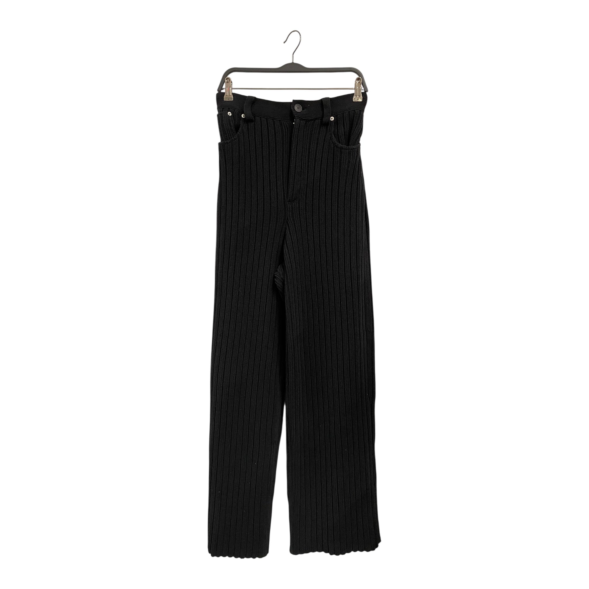 BALENCIAGA/Straight Pants/XS/Cotton/NVY/flaRE LEG SWEATRPANTS view 1