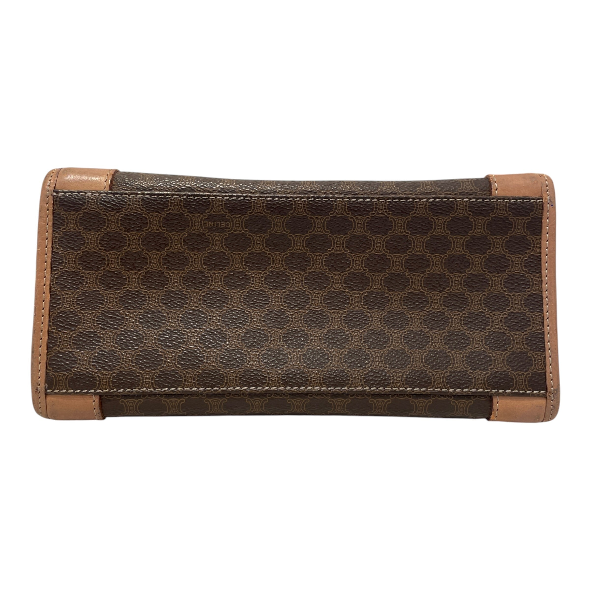 CELINE/Hand Bag/Monogram/Leather/BRW/Vintage Macadam Top view 7