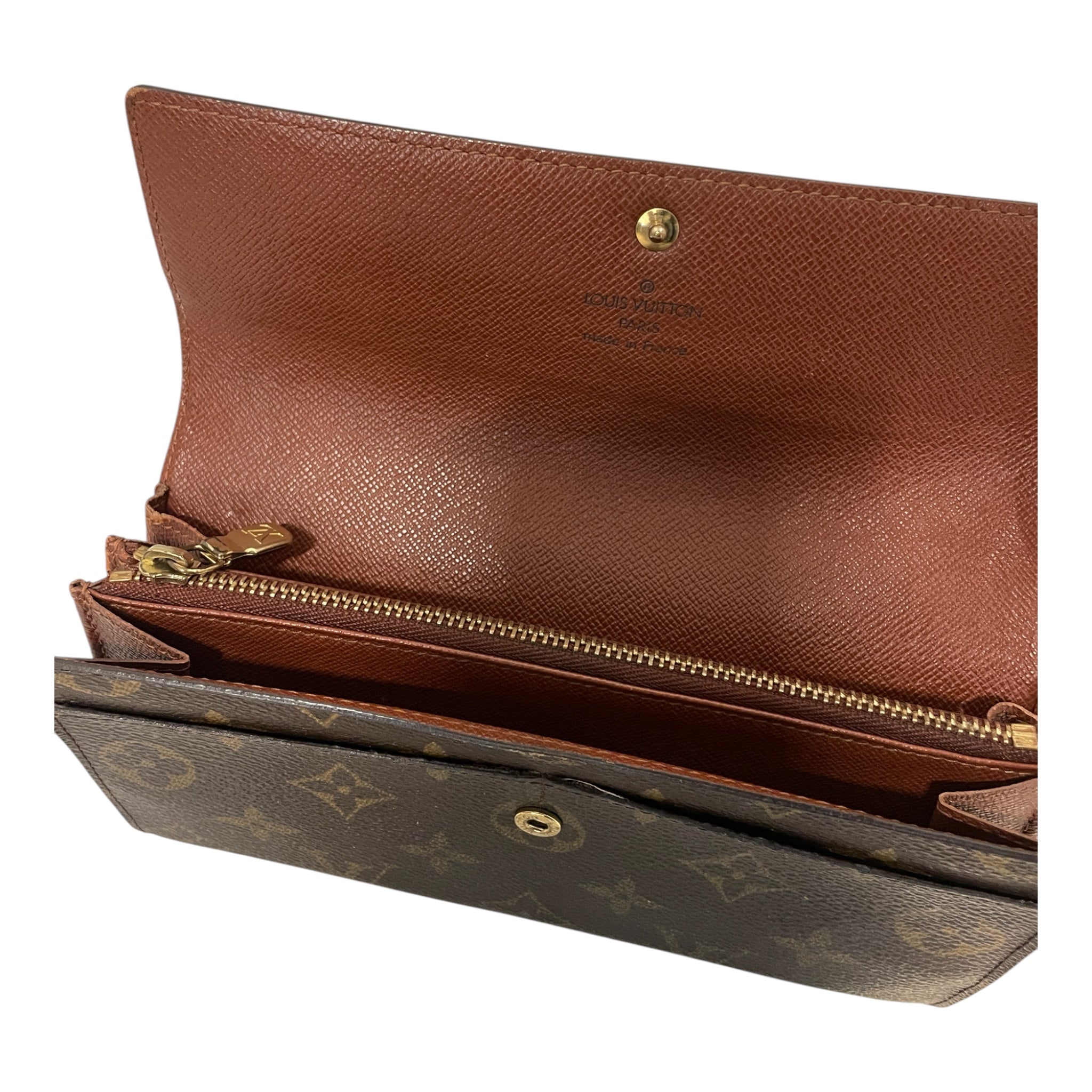 LOUIS VUITTON/Long Wallet/Monogram/Leather/BRW/L's/WYKG227 view 3