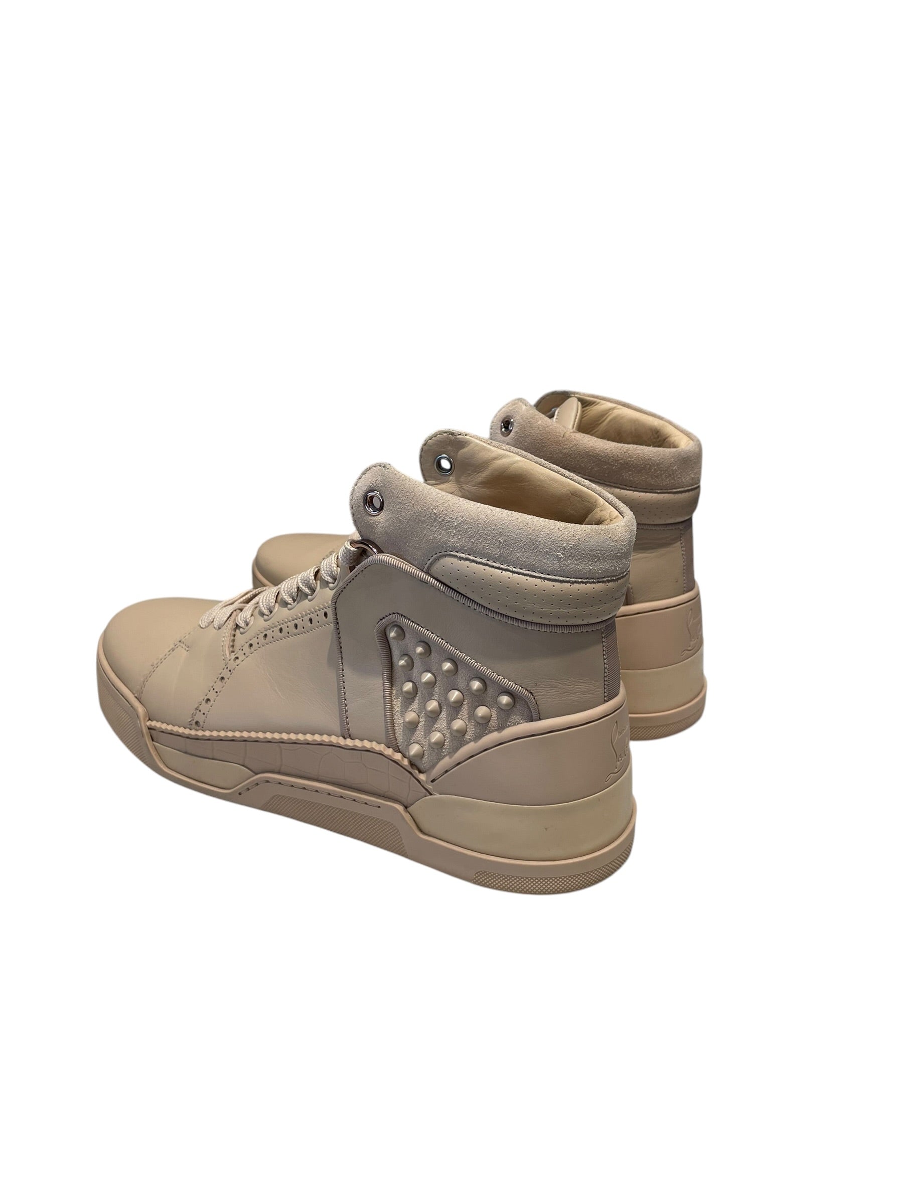 Christian Louboutin/Hi-Sneakers/US 9.5/Leather/BEG/loubikicks view 2