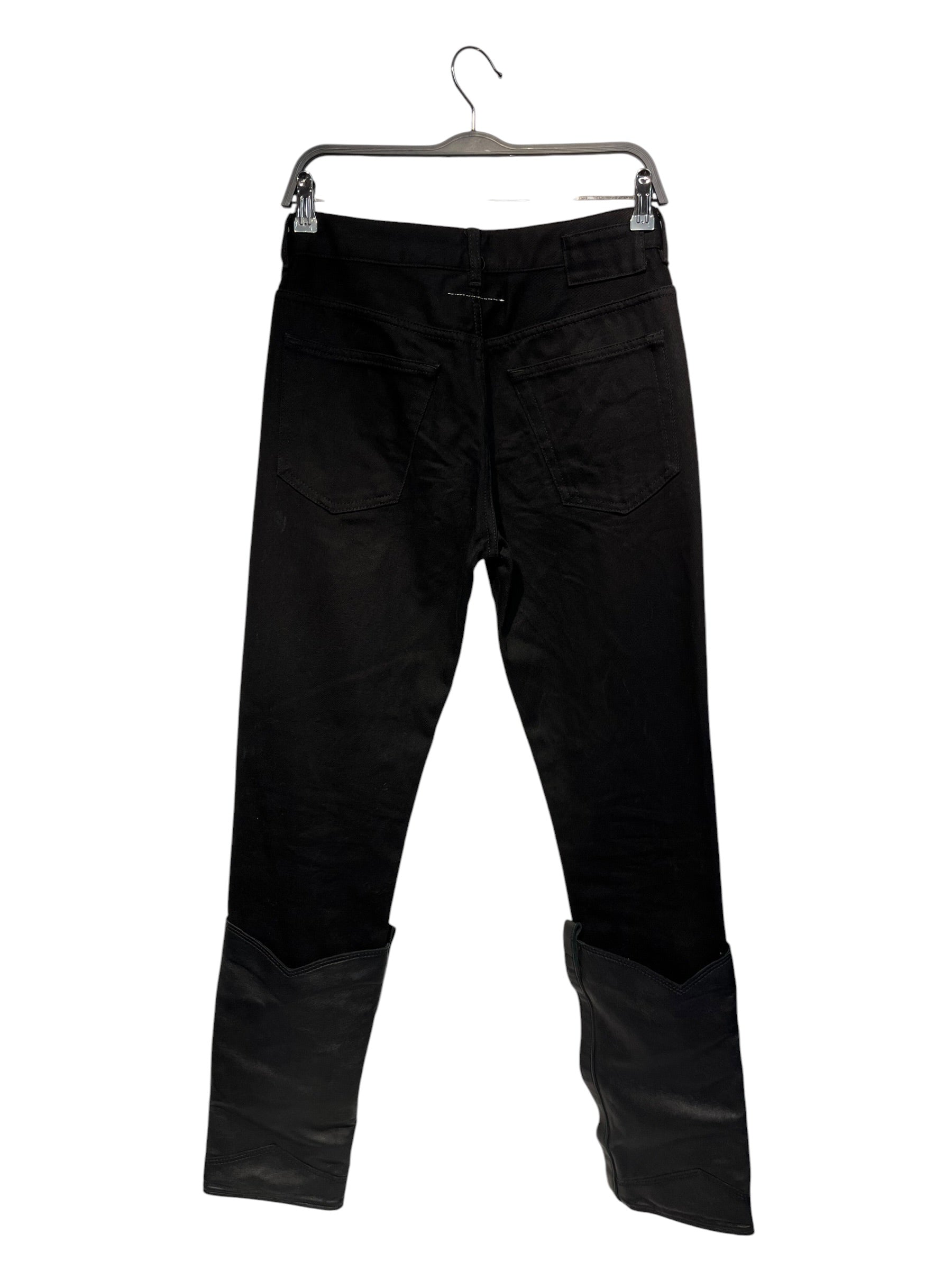 MM6/Straight Pants/40/Cotton/BLK/Button Fly/COWBOY BOOT BOTTOM view 2