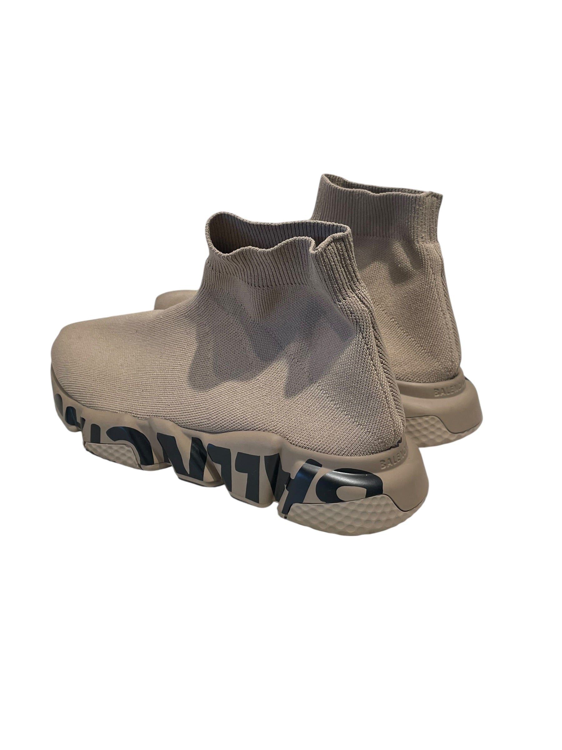 BALENCIAGA/Hi-Sneakers/EU 40/Cotton/BRW/Speed Sneaker Graffiti view 2