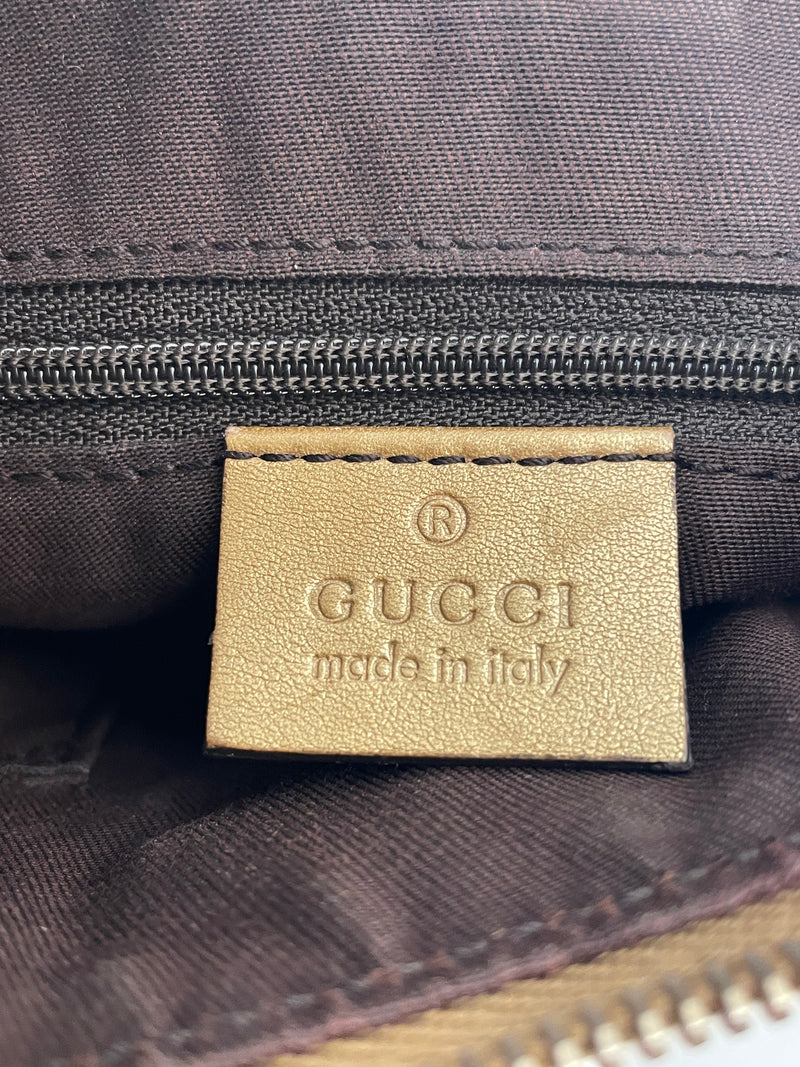 GUCCI/Clutch Bag/FREE/Monogram/Leather/GLD/ABBEY D-RING