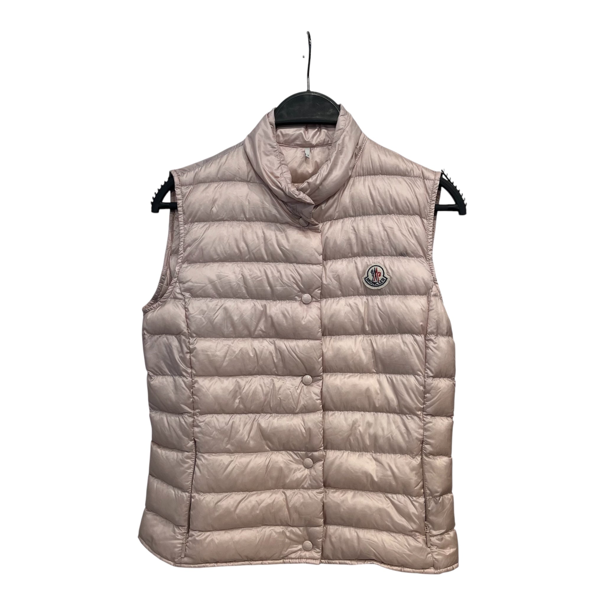 MONCLER/Puffer Vest/Nylon/PNK/BUTTON DOWN PUFFER VEST view 1