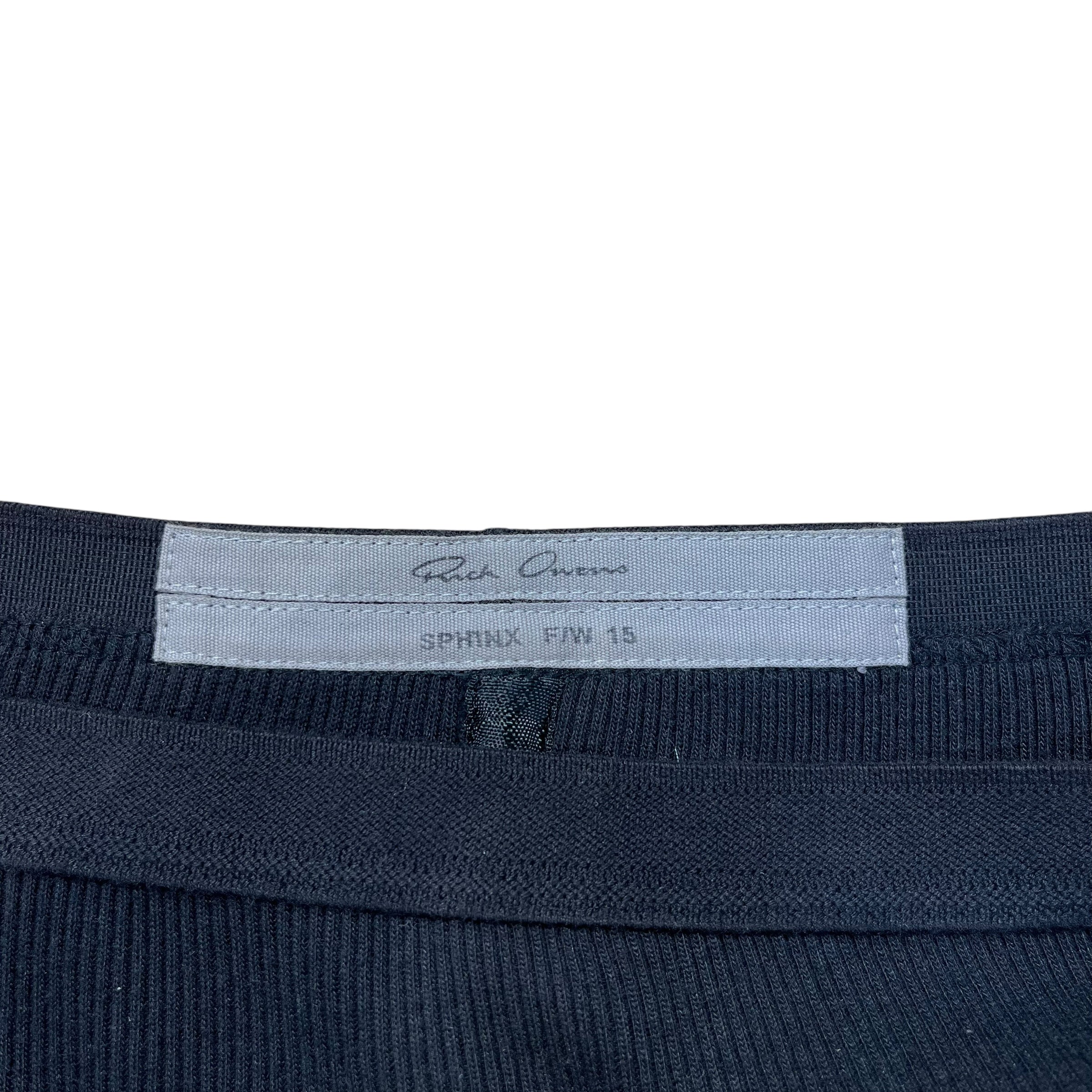 Rick Owens/Long Skirt/4/Polyester/BLK/RIPPED BOTTOM view 3