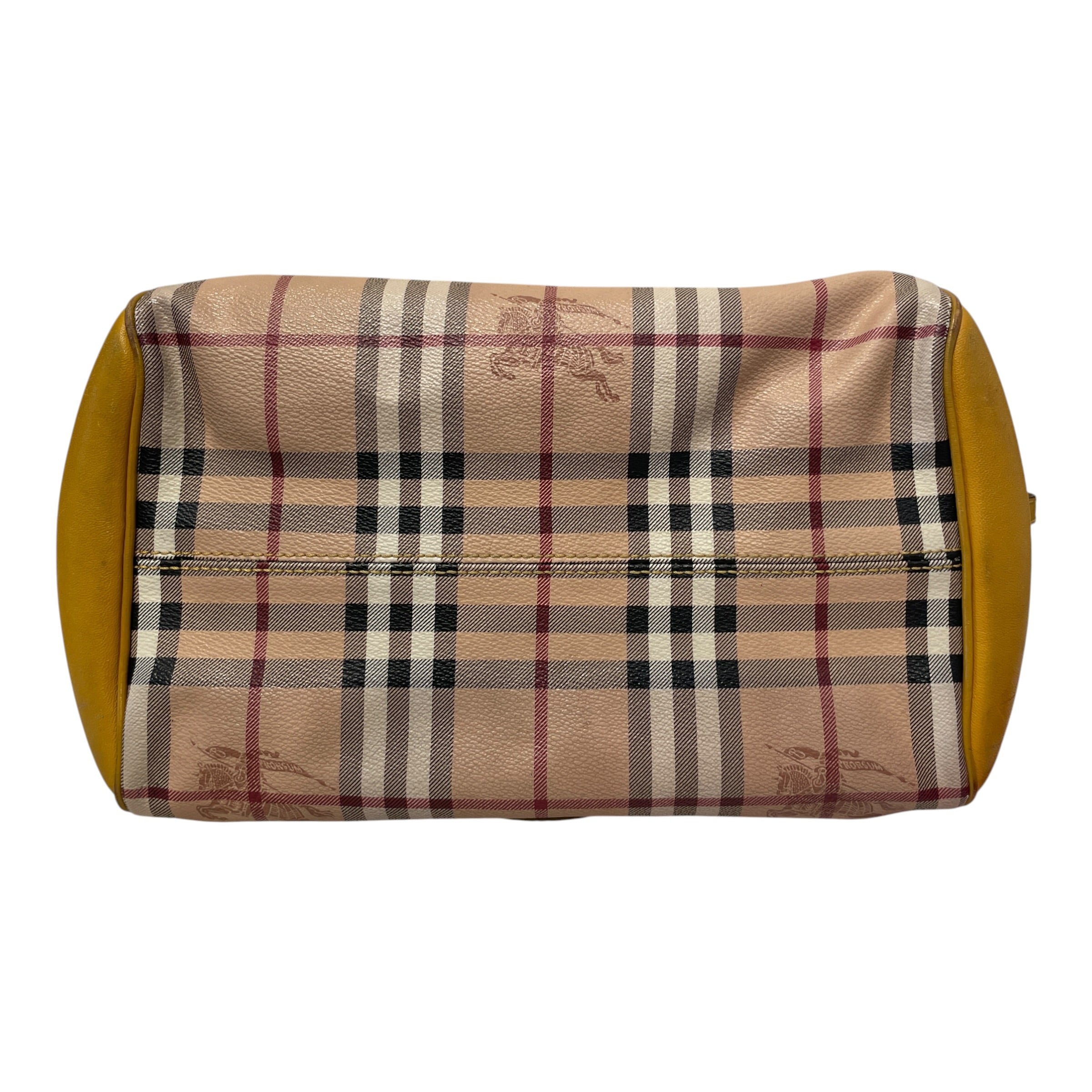 BURBERRY/Hand Bag/Plaid/Leather/YEL/`Haymarket Blaze Bag view 5