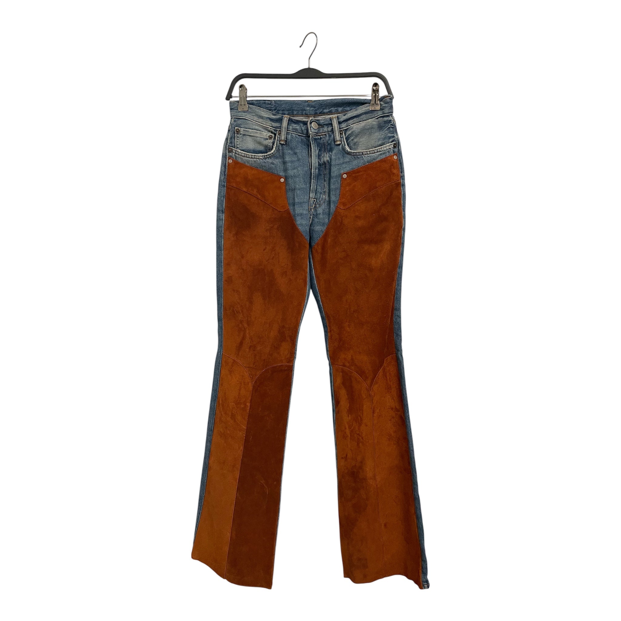 Acne Studios/Bootcut Pants/34/Suede/IDG/SUEDE PANEL view 1