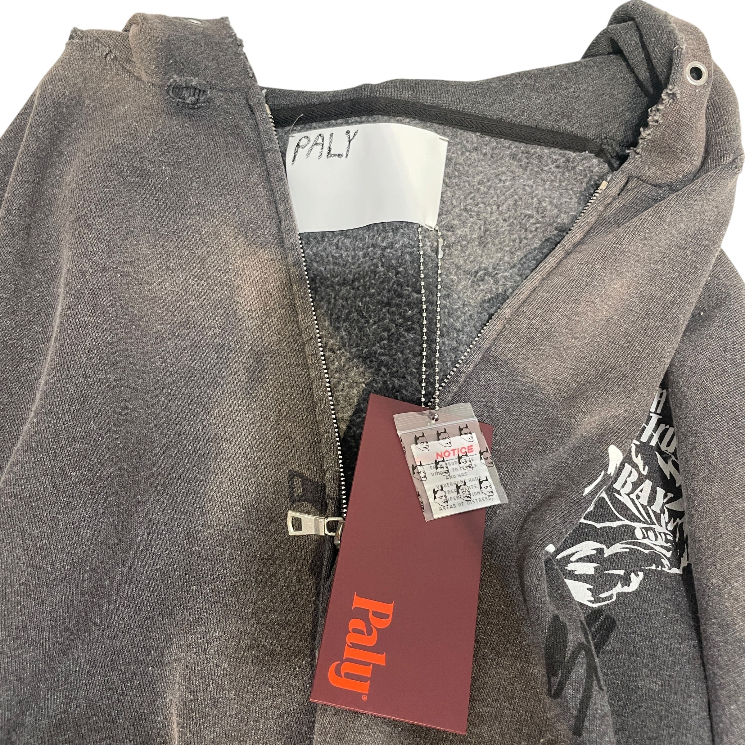 Paly/Zip Up Hoodie/XL/Cotton/GRY/South Bay Graffiti view 5