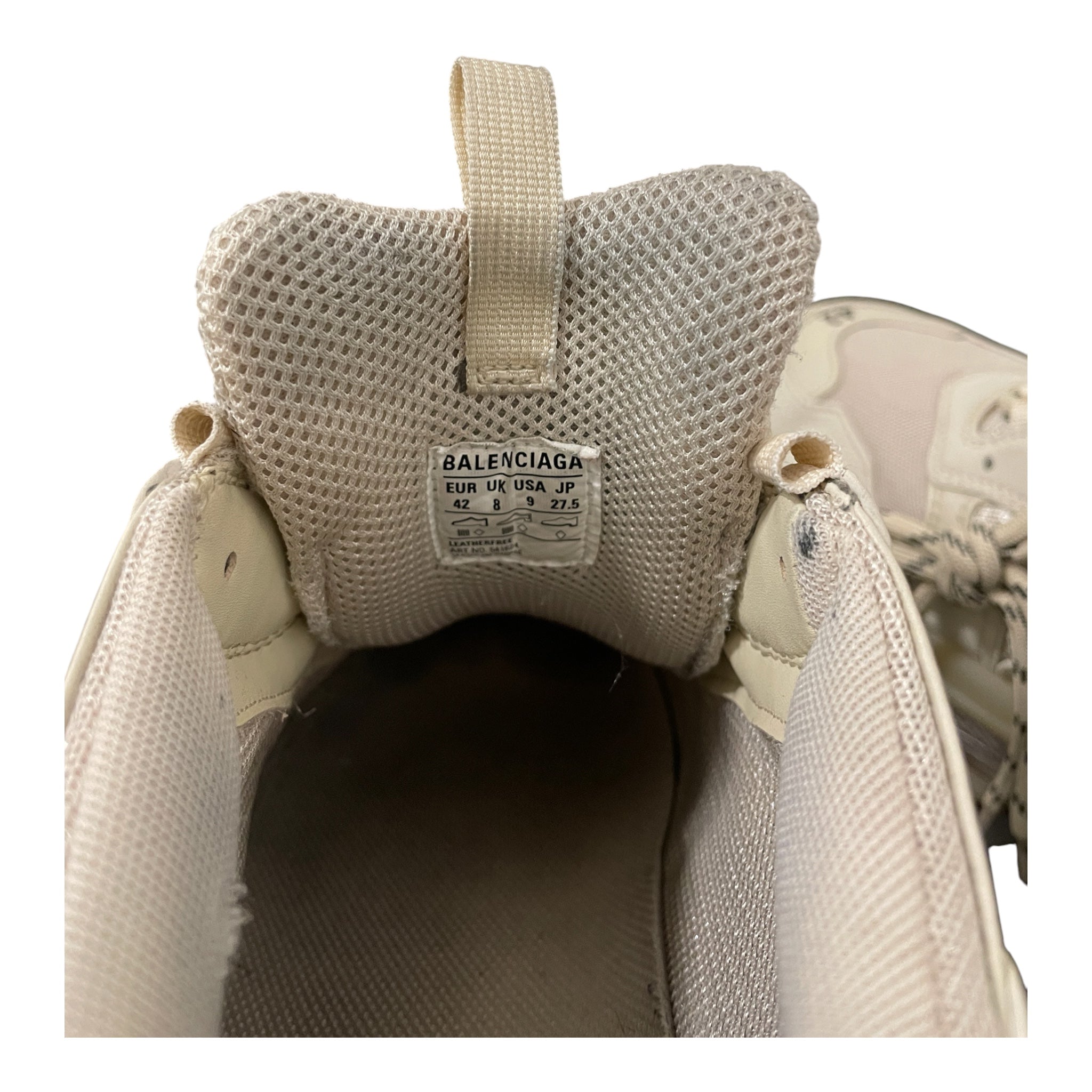 BALENCIAGA/Shoes/EU 42/Cotton/CRM/TRIPLE S SNEAKER view 3