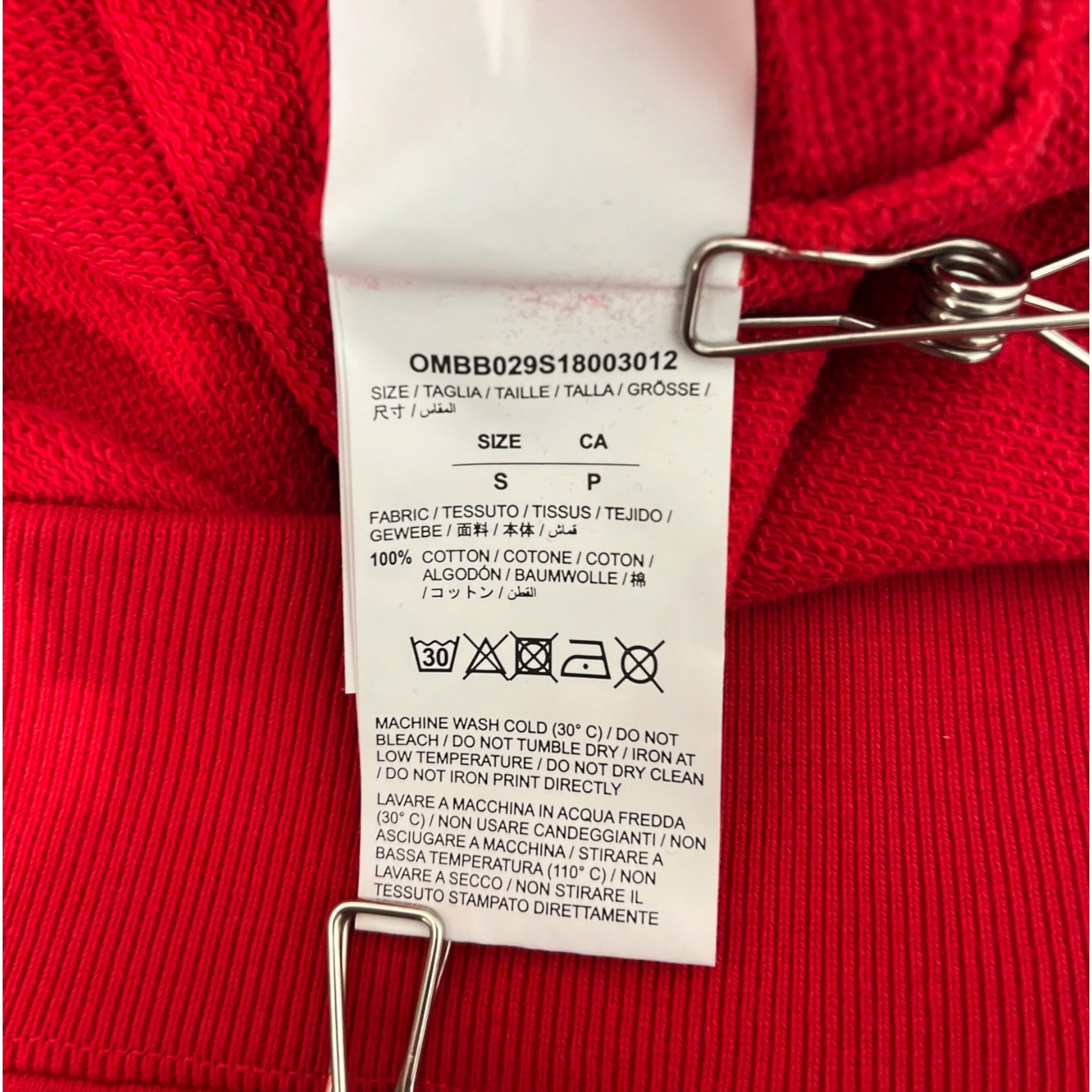 OFF-WHITE/Hoodie/S/Cotton/RED/MONA LISA HOODIE view 4