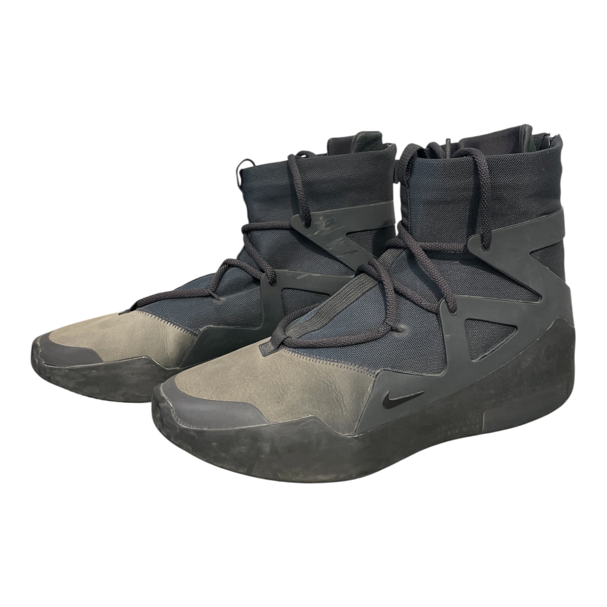 NIKE/AIR FEAR OF GOD 1/Hi-Sneakers/US 11.5/Cotton/BLK/AR4237-005 view 1