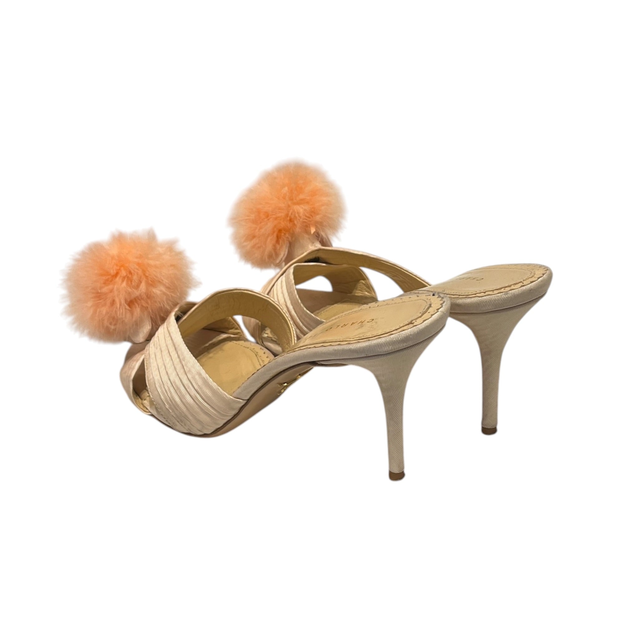 Charlotte Olympia/Heels/US 8/BEG/POODLE HEEL ORANGE FUZ view 2