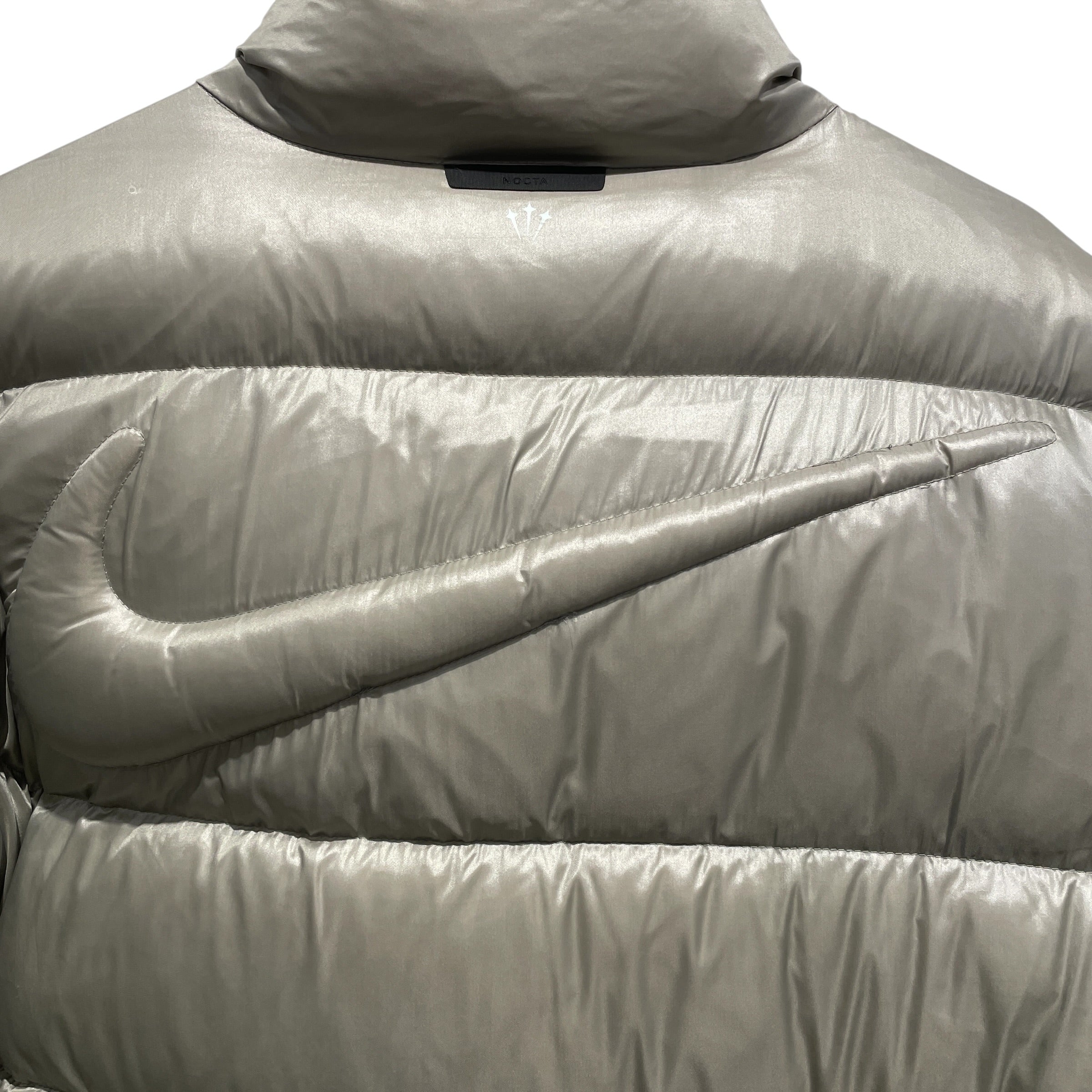 NIKE/Puffer Jkt/L/Nylon/SLV/Sunset Grey Puffer Jacket view 4