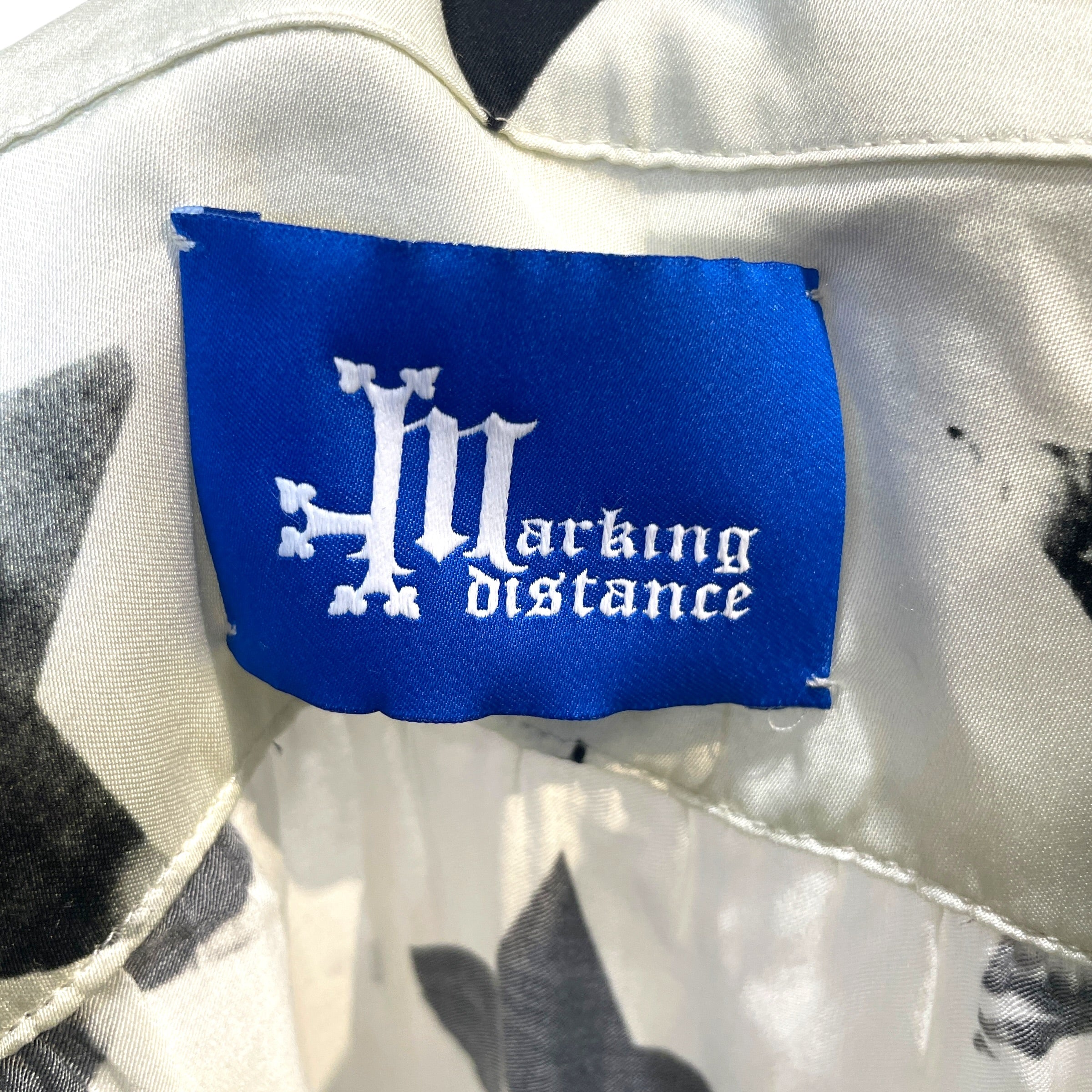 Marking Distance/SS Shirt/S/Polyester/WHT/All Over Print/Porn Star Button Up view 2