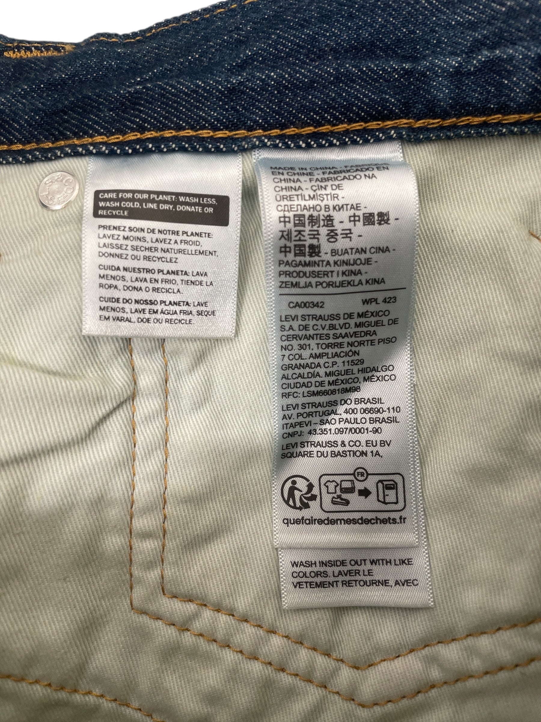 Levi's/Kiko Kostadinov/Bootcut Pants/32/Cotton/BLU/Graphic/ARTICULATE JEANS - 0041M0000 view 3