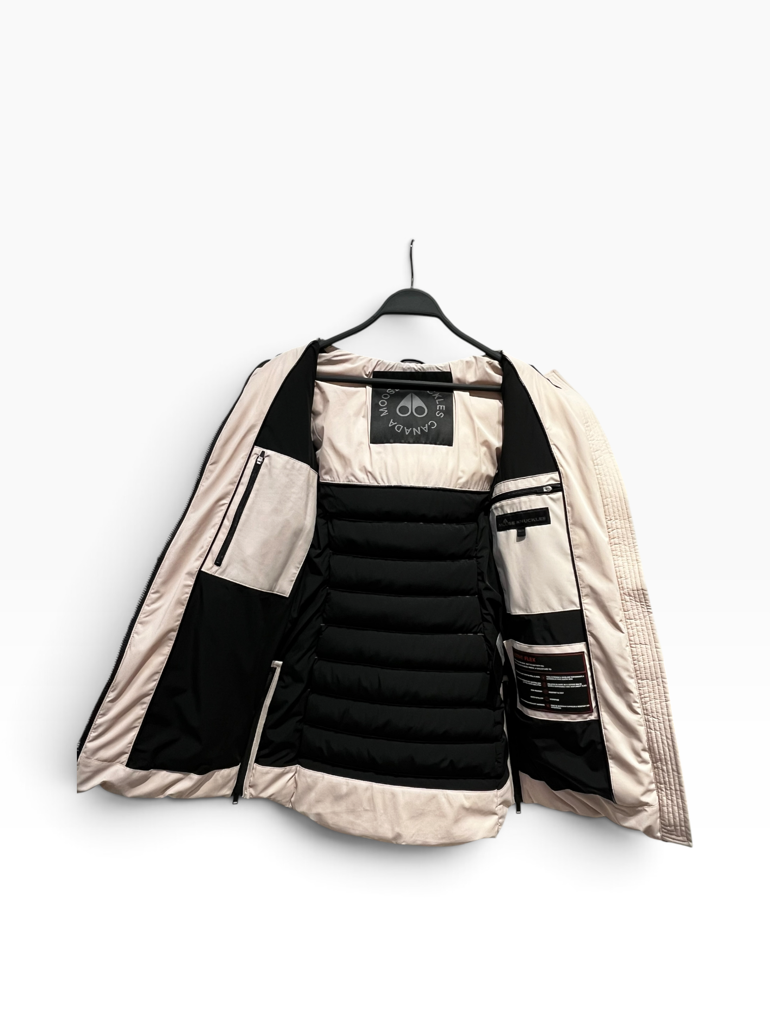 MOOSE KNUCKLES/Coat/XS/Nylon/PNK/Single Breasted/fur hood view 3
