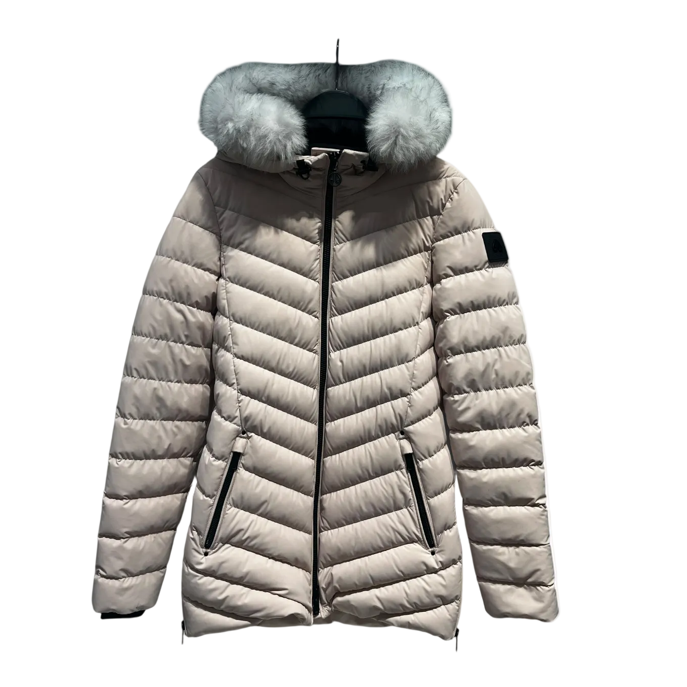MOOSE KNUCKLES/Coat/XS/Nylon/PNK/Single Breasted/fur hood view 1