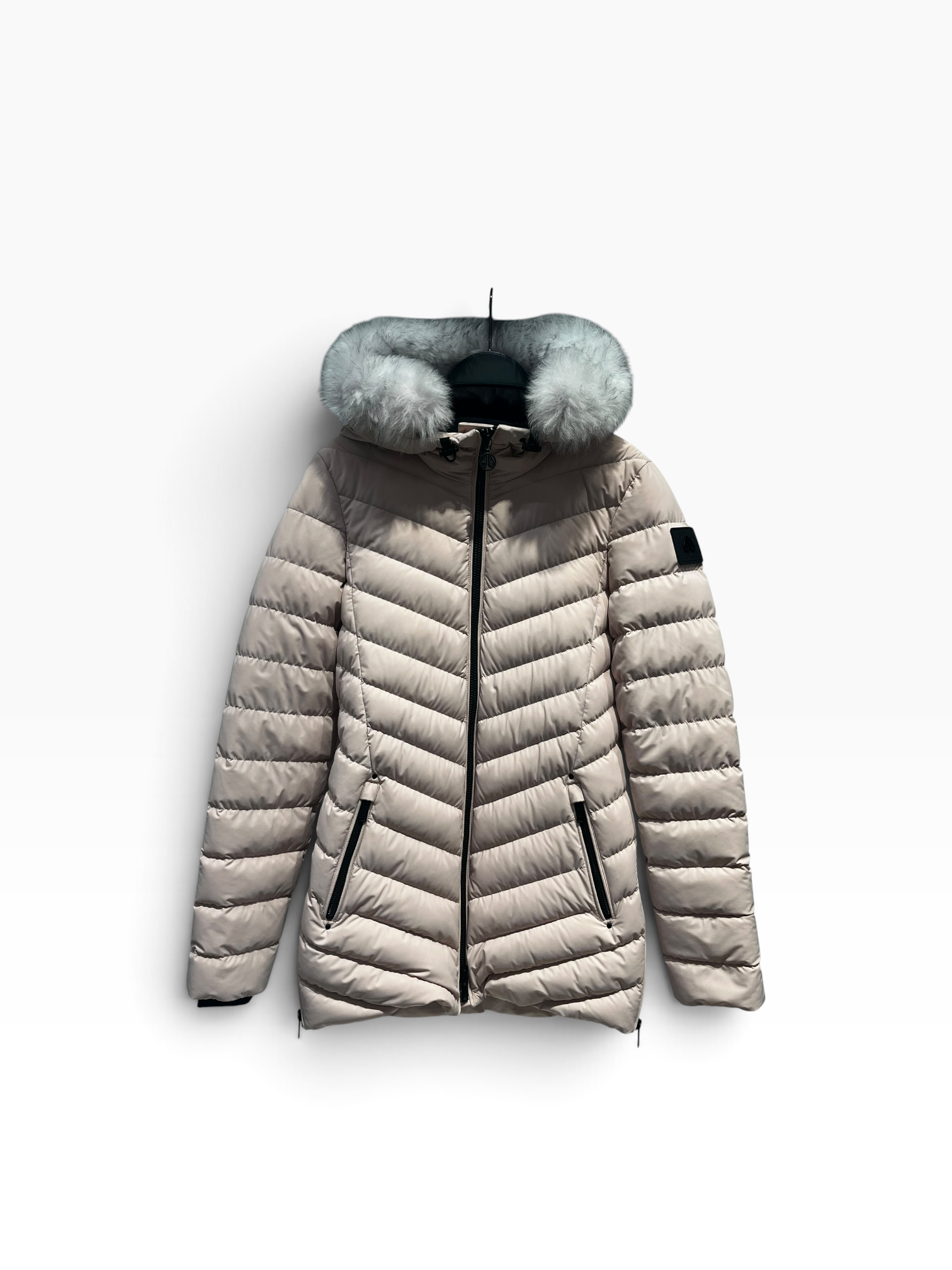 MOOSE KNUCKLES/Coat/XS/Nylon/PNK/Single Breasted/fur hood view 1