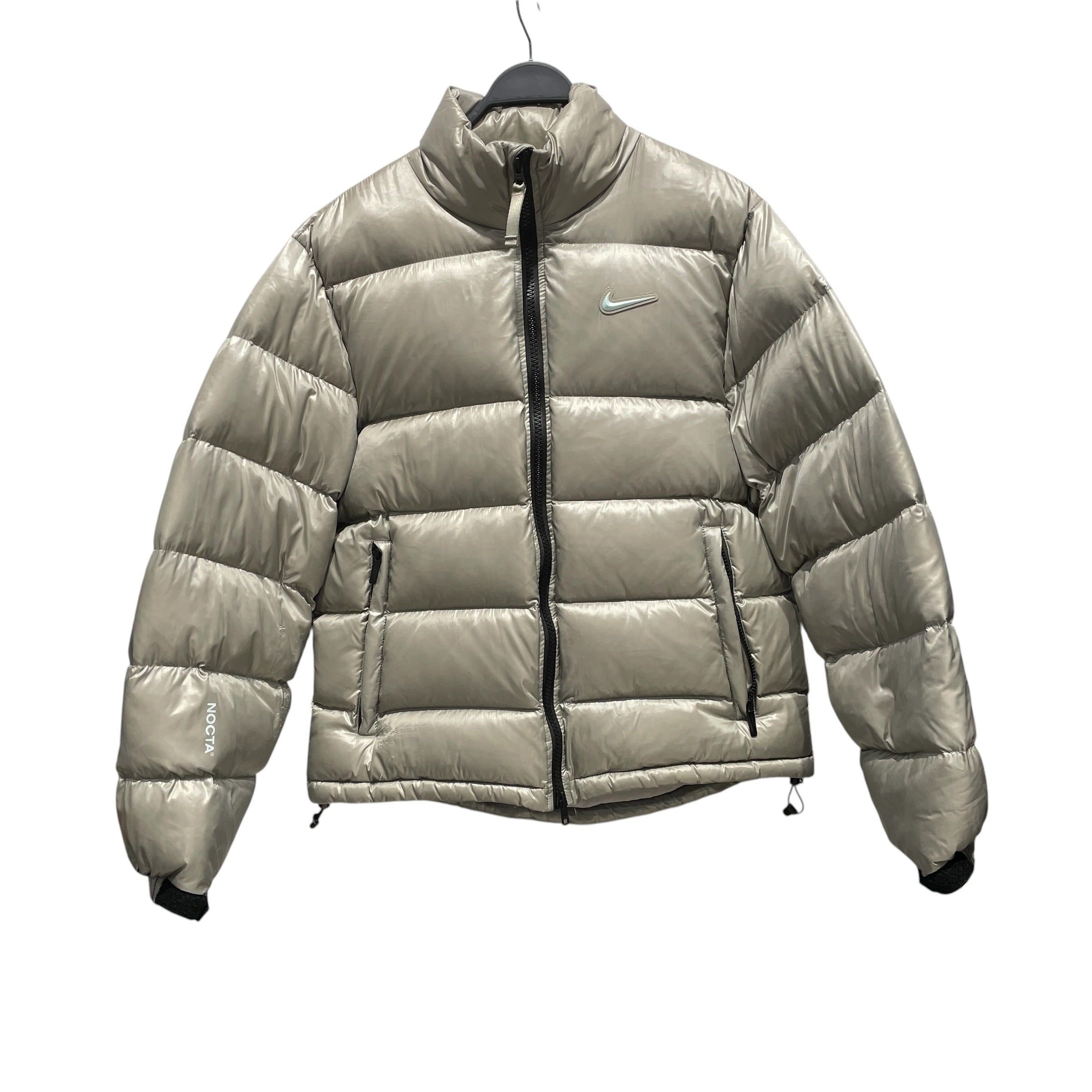 NIKE/Puffer Jkt/L/Nylon/SLV/Sunset Grey Puffer Jacket