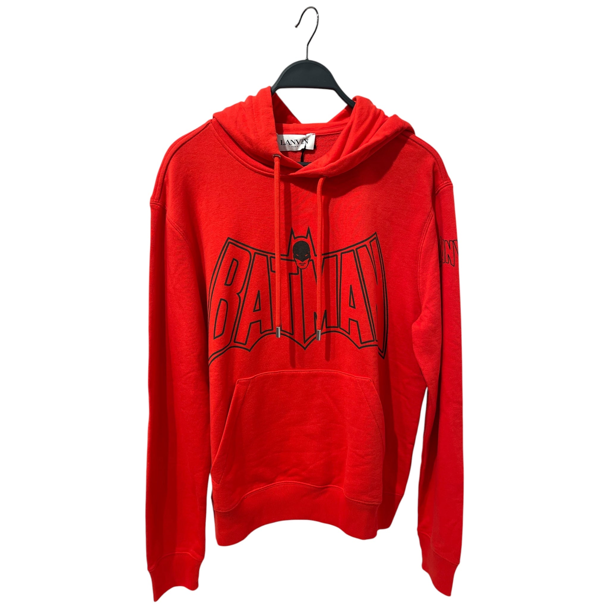 BATMAN /LANVIN/Hoodie/L/Cotton/RED/BIG LOGO HOODIE BNWT view 1