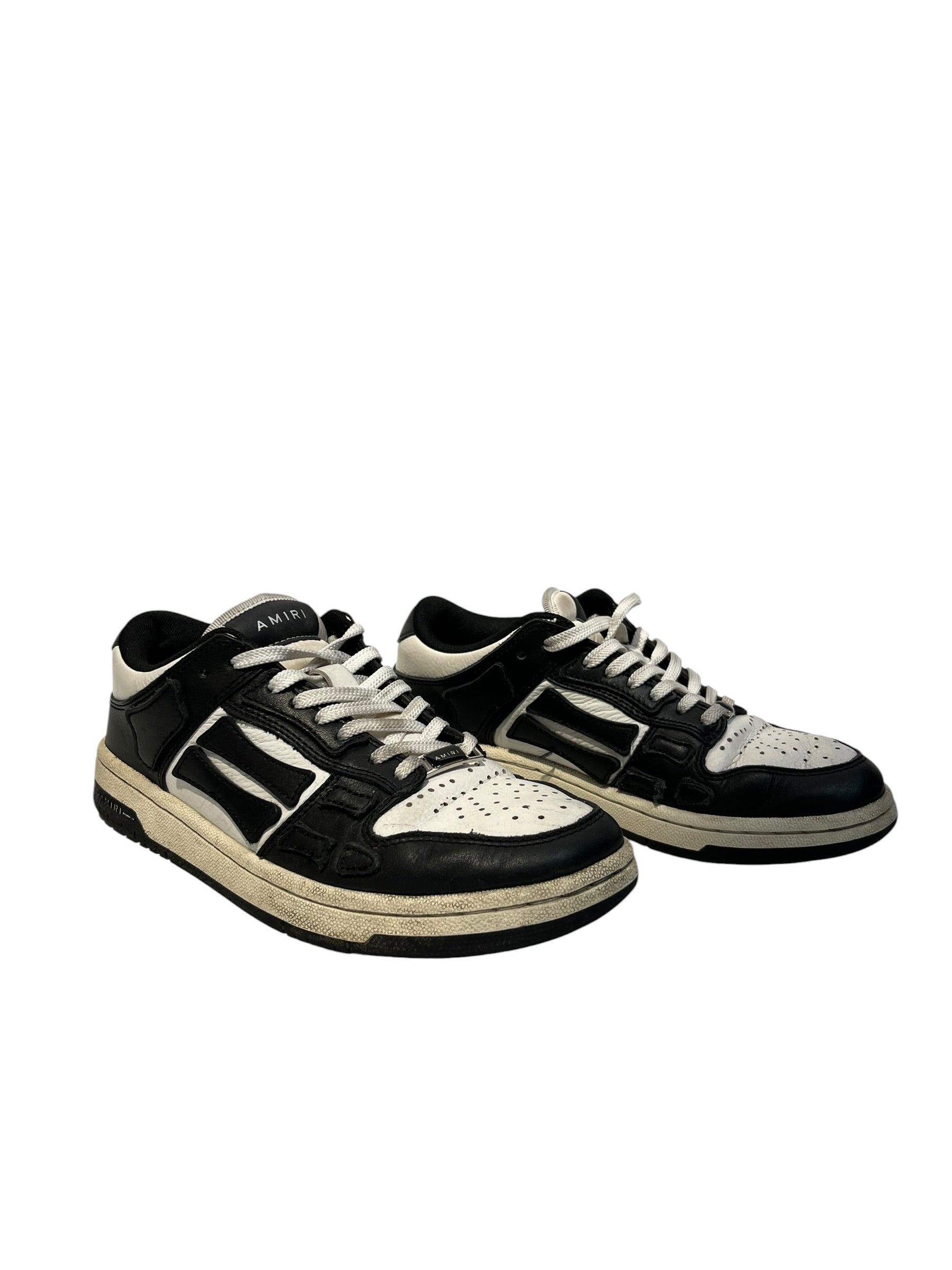 AMIRI/Low-Sneakers/US 6/Leather/BLK/skel view 1