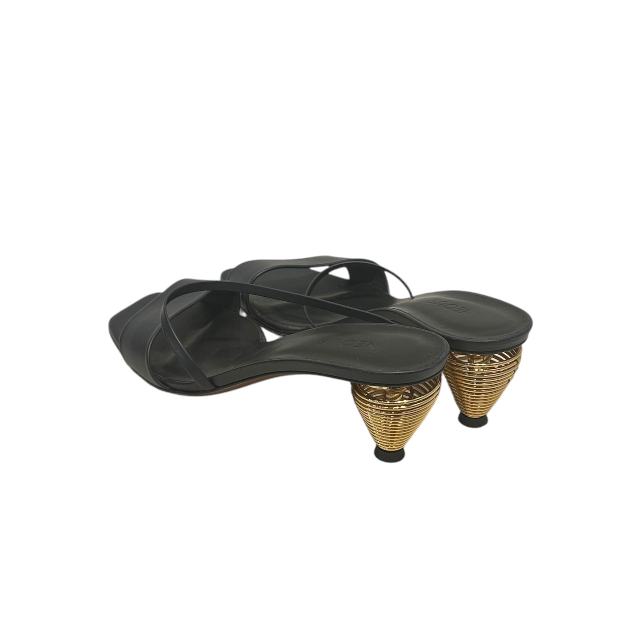 NEOUS/Heels/US 7.5/BLK/GOLD SPRING HEEL view 2