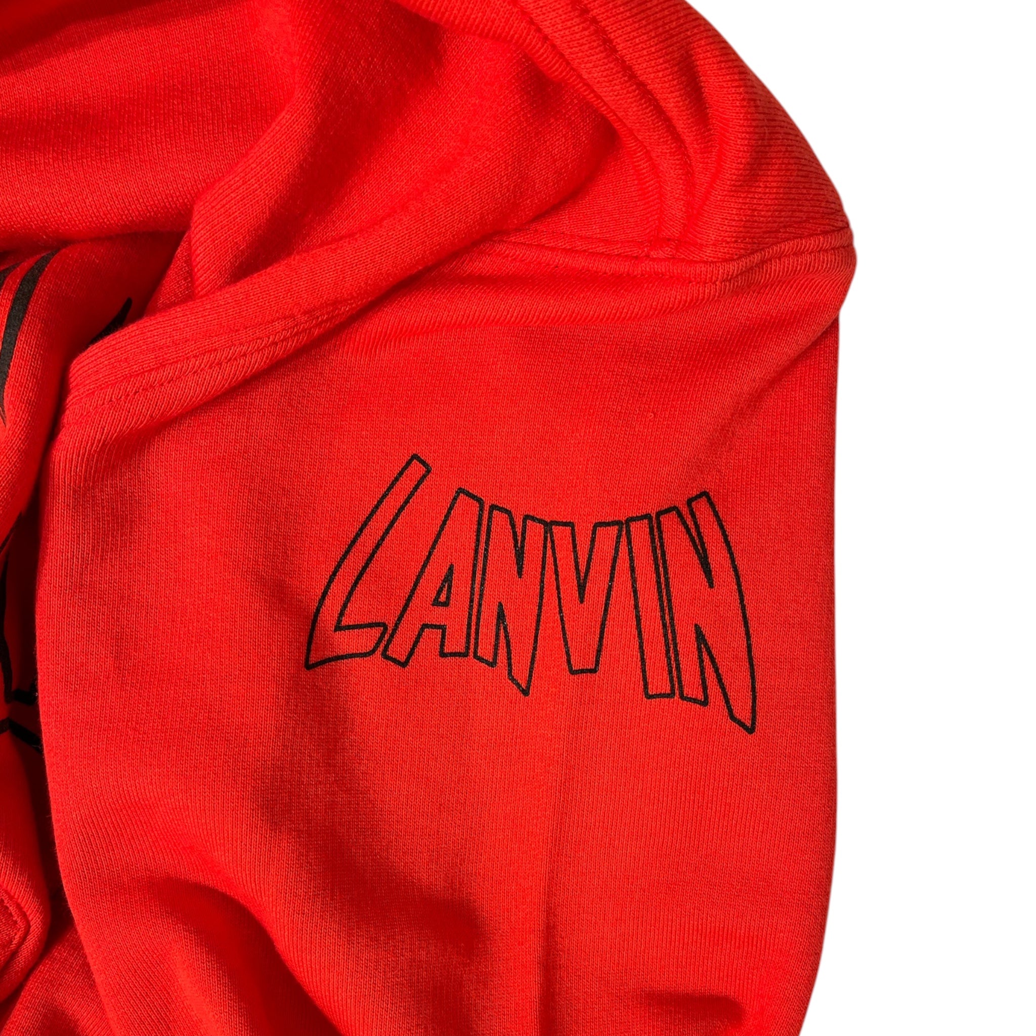 BATMAN /LANVIN/Hoodie/L/Cotton/RED/BIG LOGO HOODIE BNWT view 7