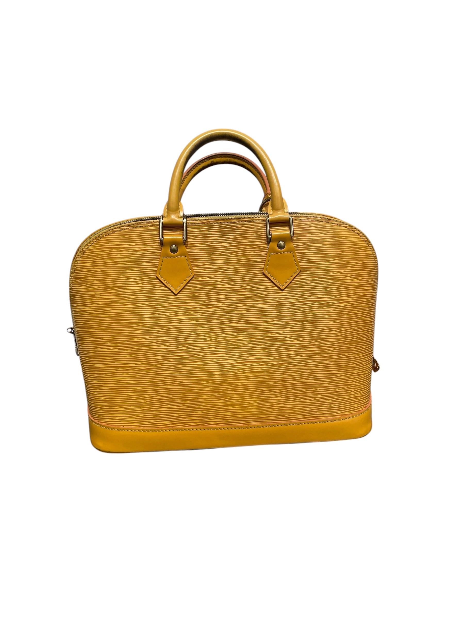 LOUIS VUITTON/Hand Bag/Leather/YEL/Alma PM Tassil Yellow Epi view 4