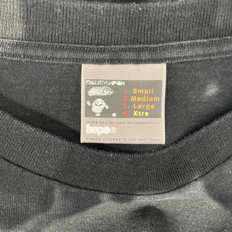 A BATHING APE/T-Shirt/XL/Cotton/BLK/BAPE BAPESTA SHIRT 90S
