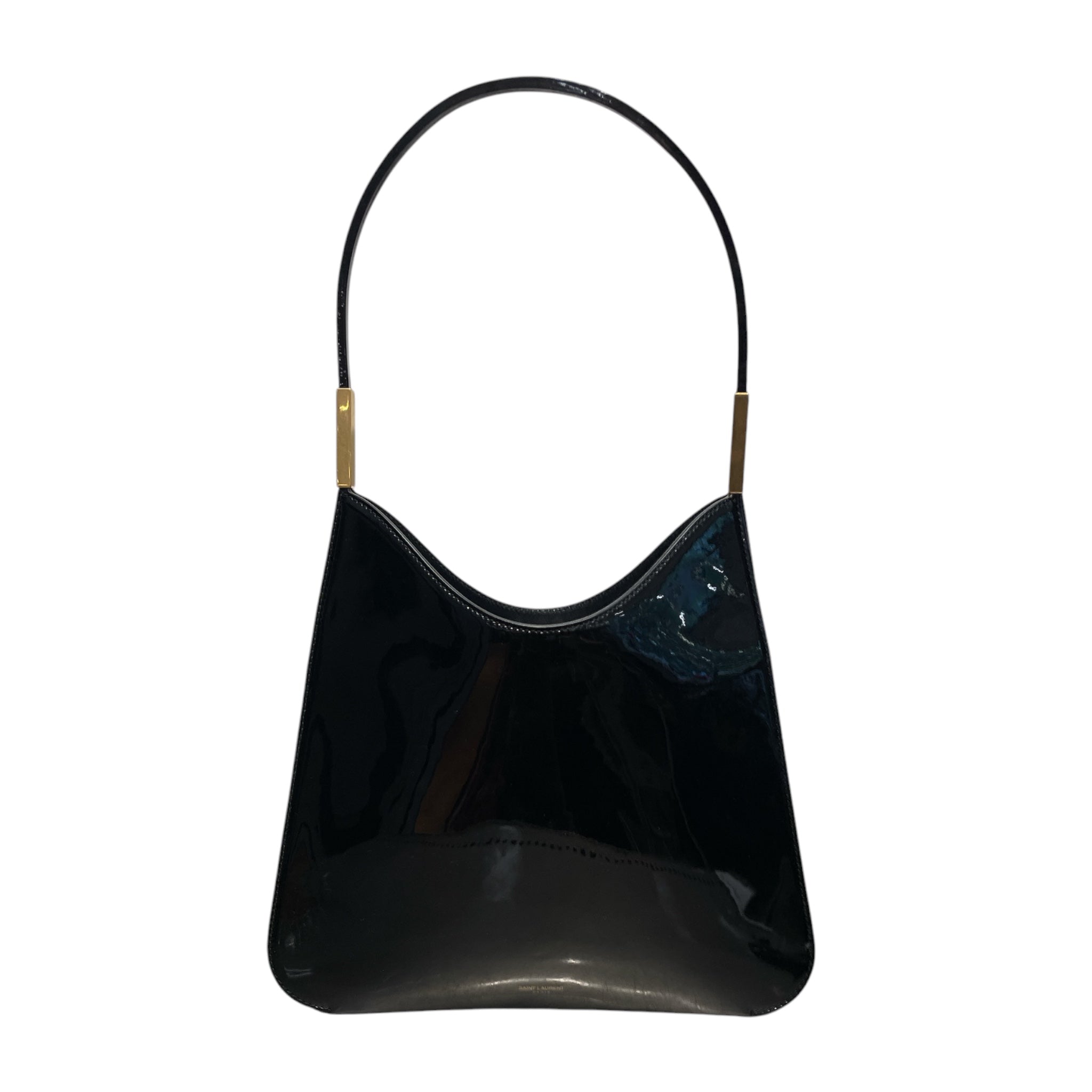 SAINT LAURENT/Bag/Leather/BLK/PATENT LEATHER SADIE HOBO view 2