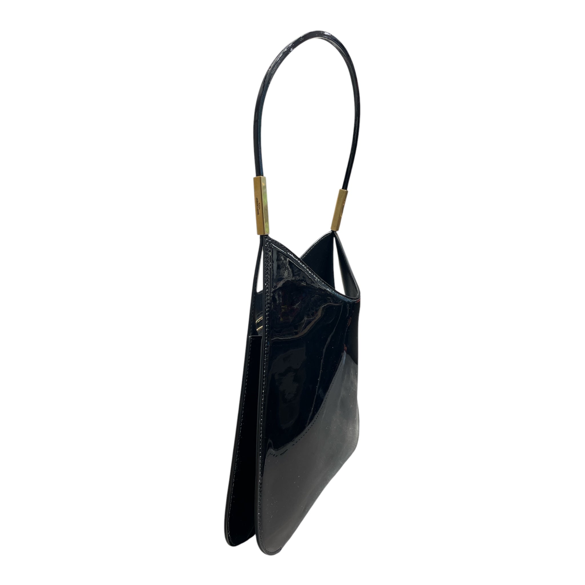 SAINT LAURENT/Bag/Leather/BLK/PATENT LEATHER SADIE HOBO view 3
