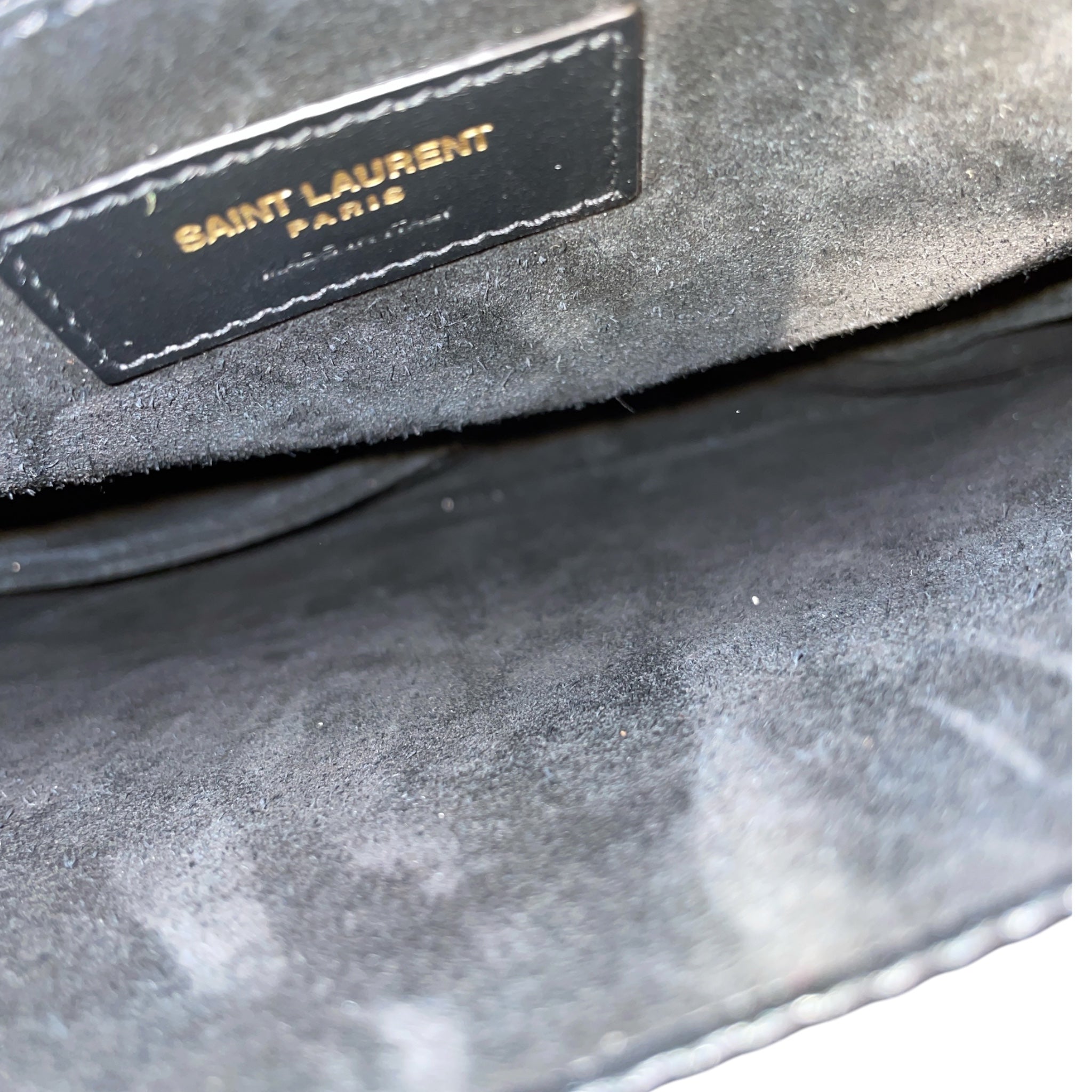 SAINT LAURENT/Bag/Leather/BLK/PATENT LEATHER SADIE HOBO view 5