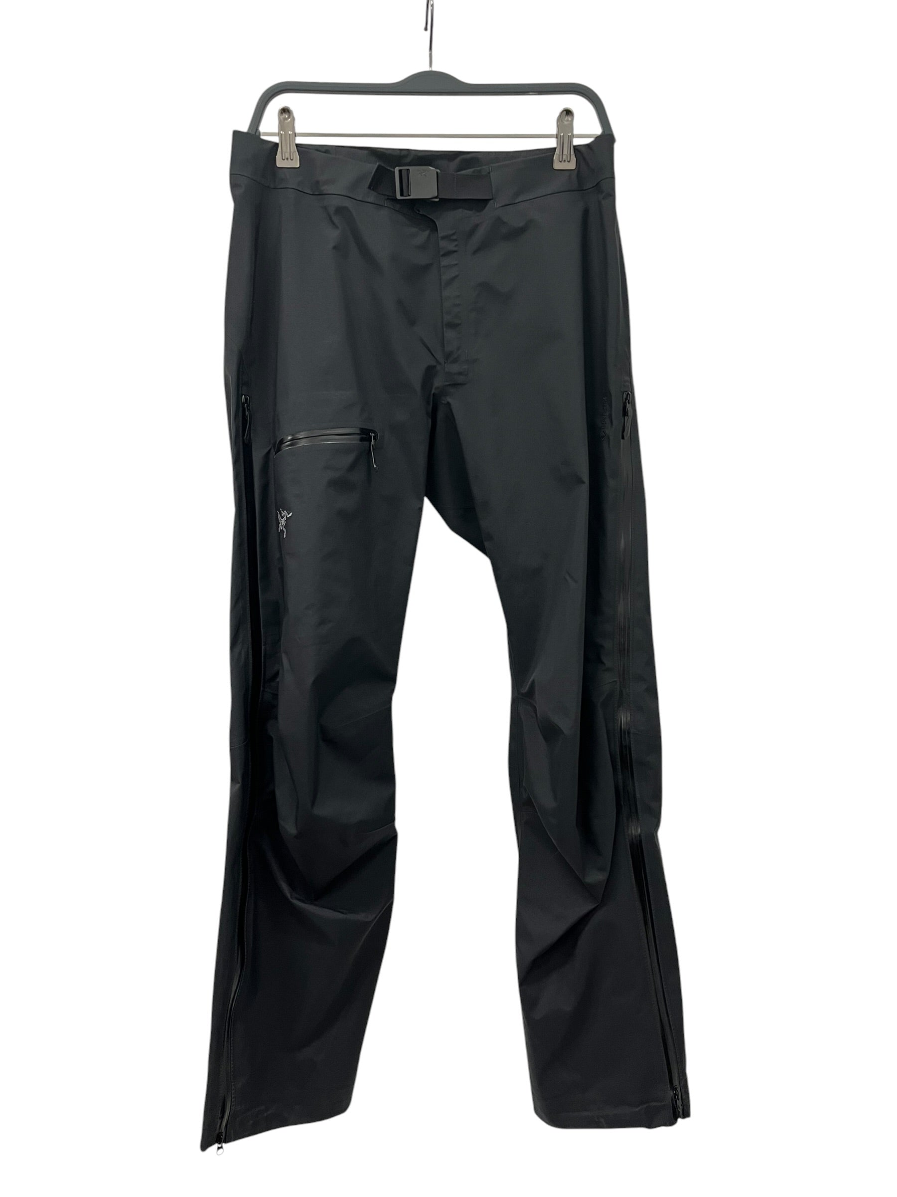 ARC'TERYX/Straight Pants/S/Polyester/BLK/SIDE SEAM ZIP AND CLIP BELT view 1
