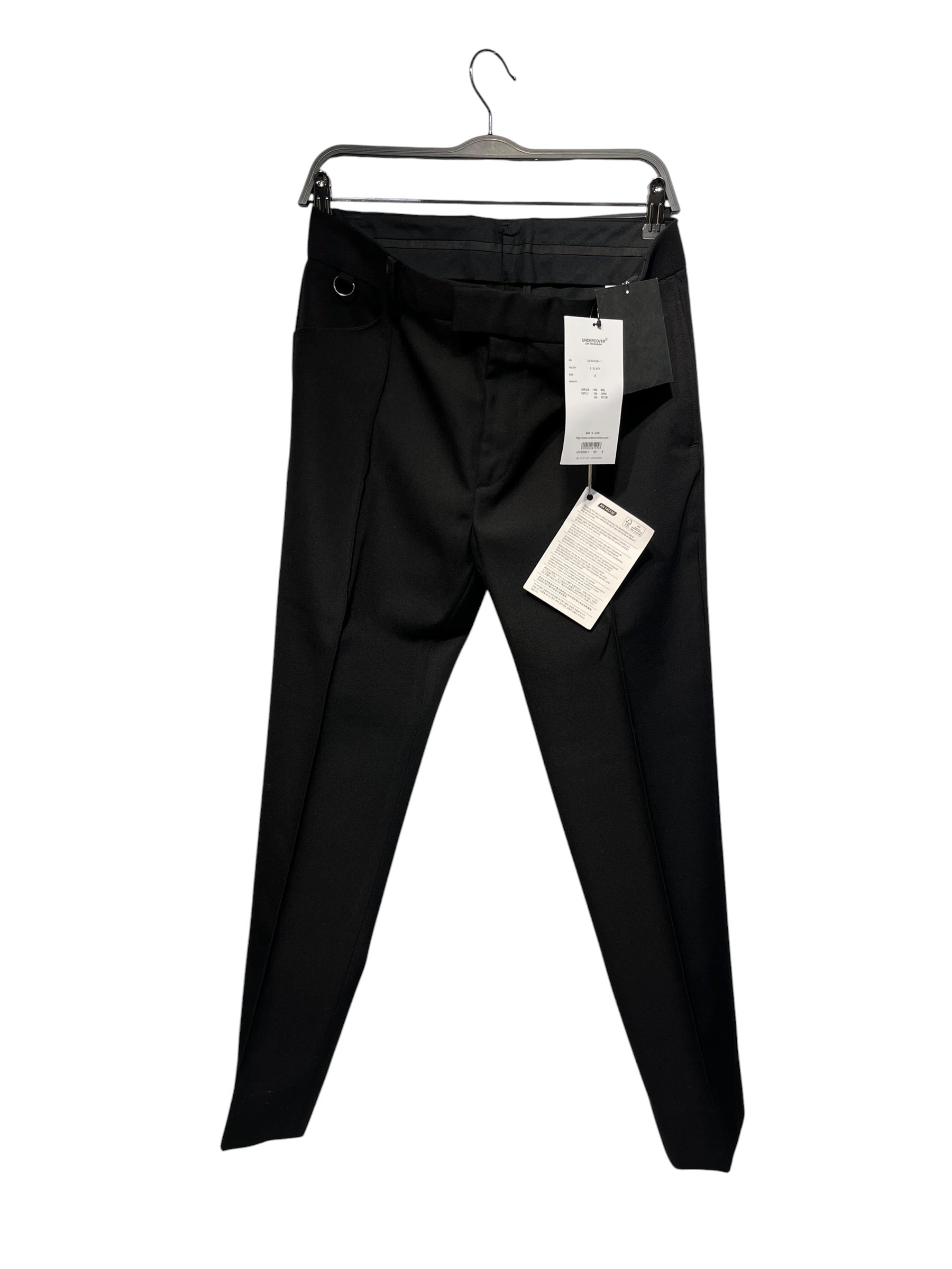 UNDERCOVER/Slacks/3/Cotton/BLK/dobby pintucked view 1