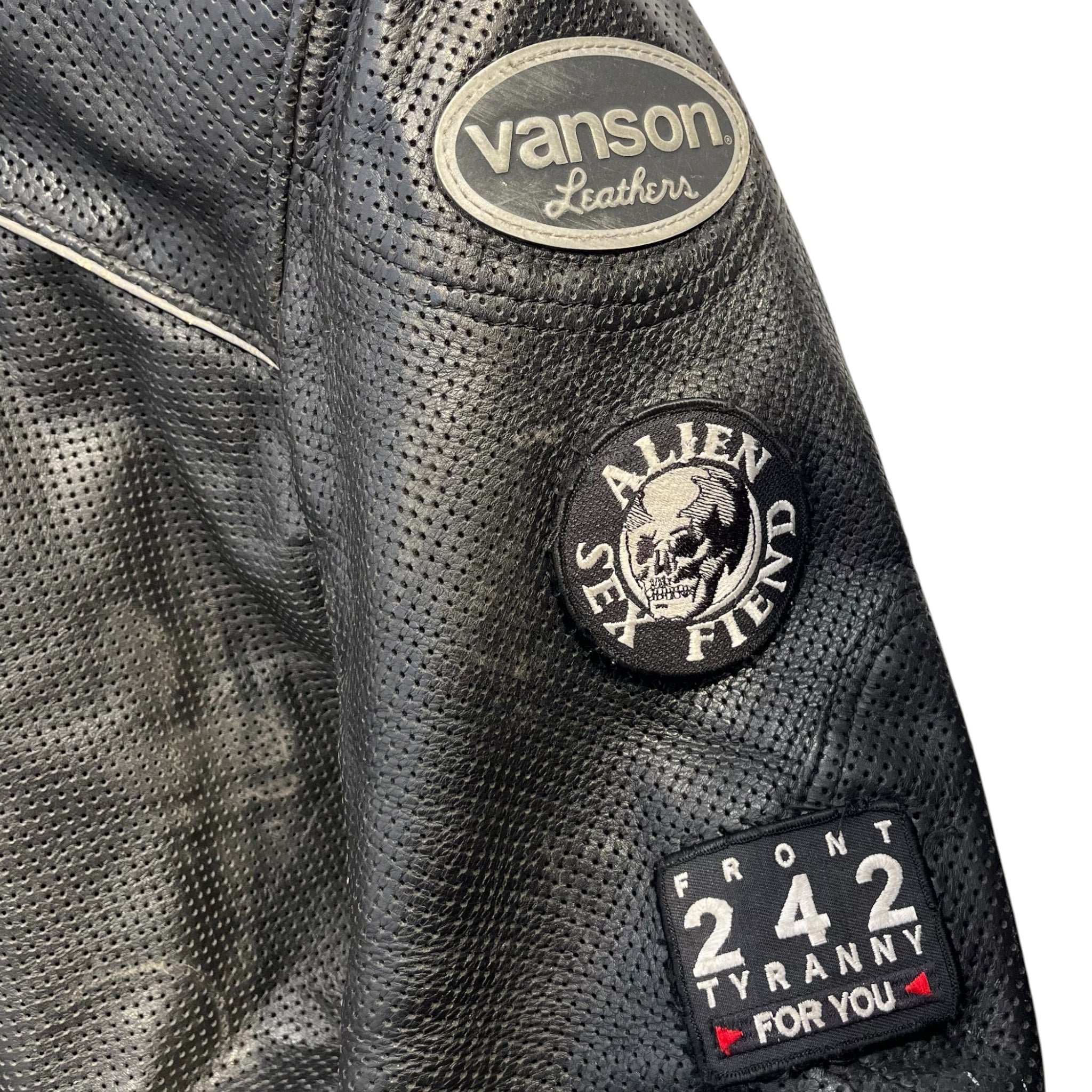 VANSON/Leather Jkt/44/Leather/BLK/vanson alien sex fiend jacket view 5