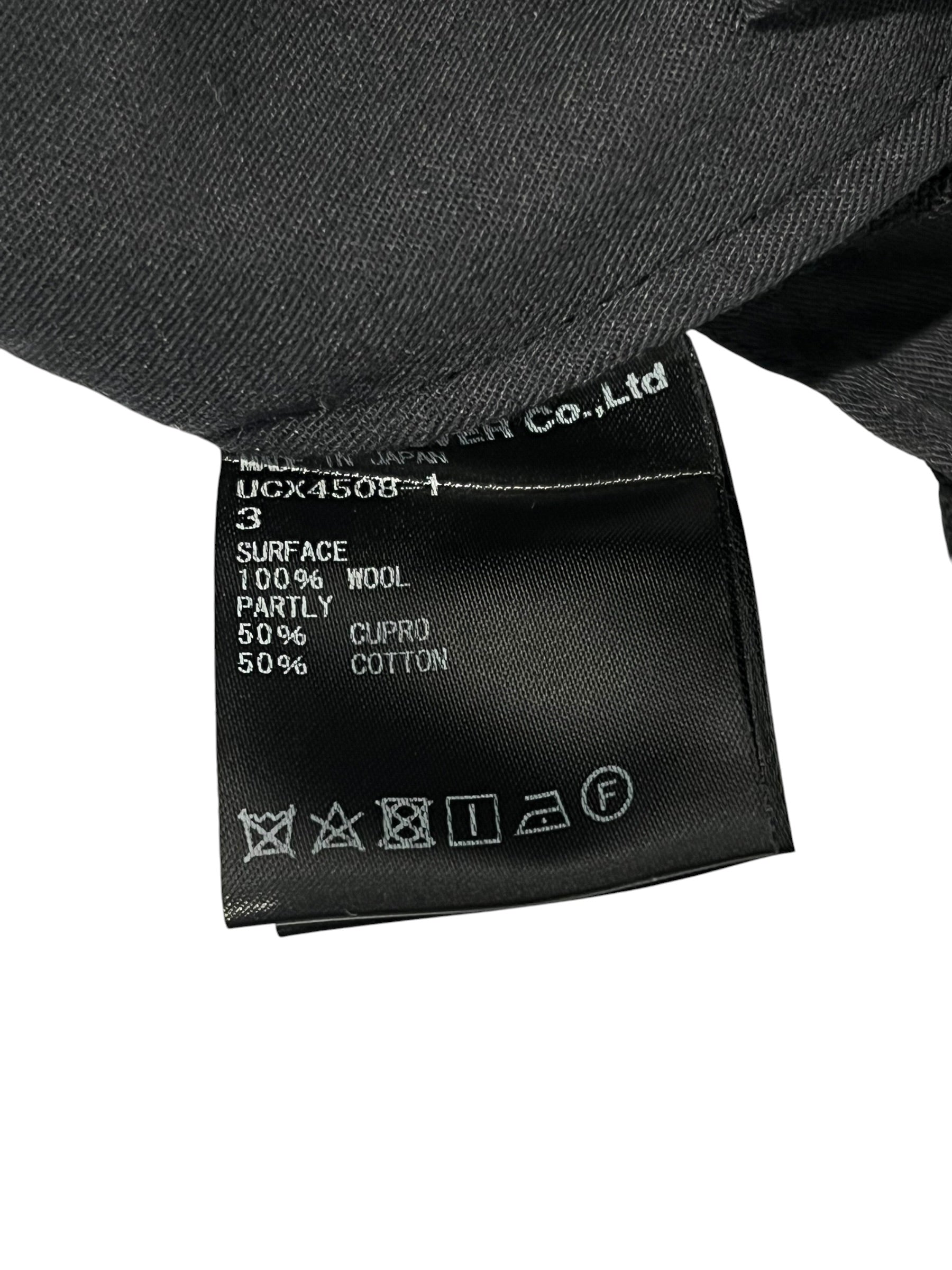UNDERCOVER/Slacks/3/Cotton/BLK/dobby pintucked view 4