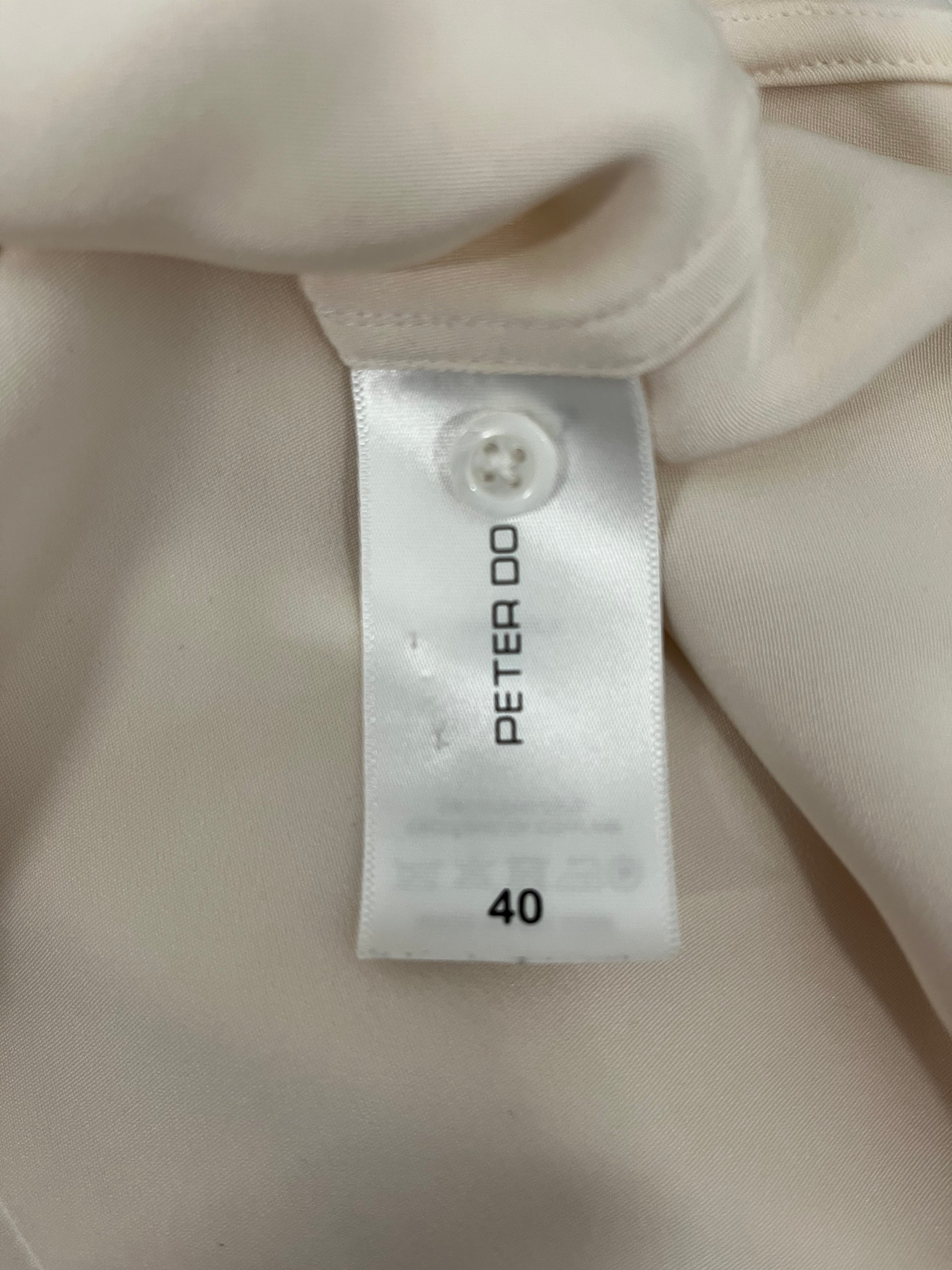 PETER DO/LS Shirt/40/Silk/WHT/SILK BUTTON DOWN SHIRT view 3