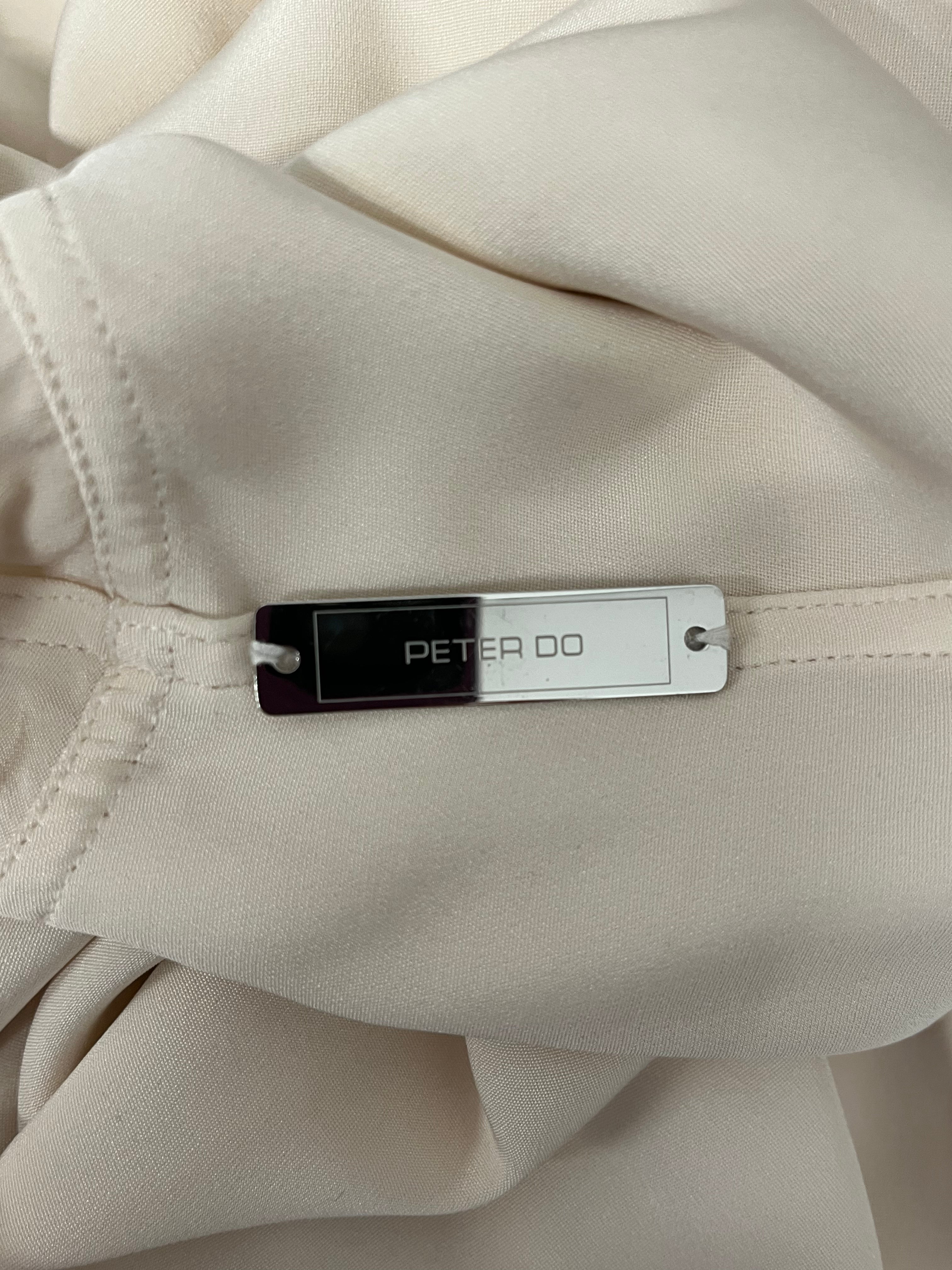 PETER DO/LS Shirt/40/Silk/WHT/SILK BUTTON DOWN SHIRT view 4