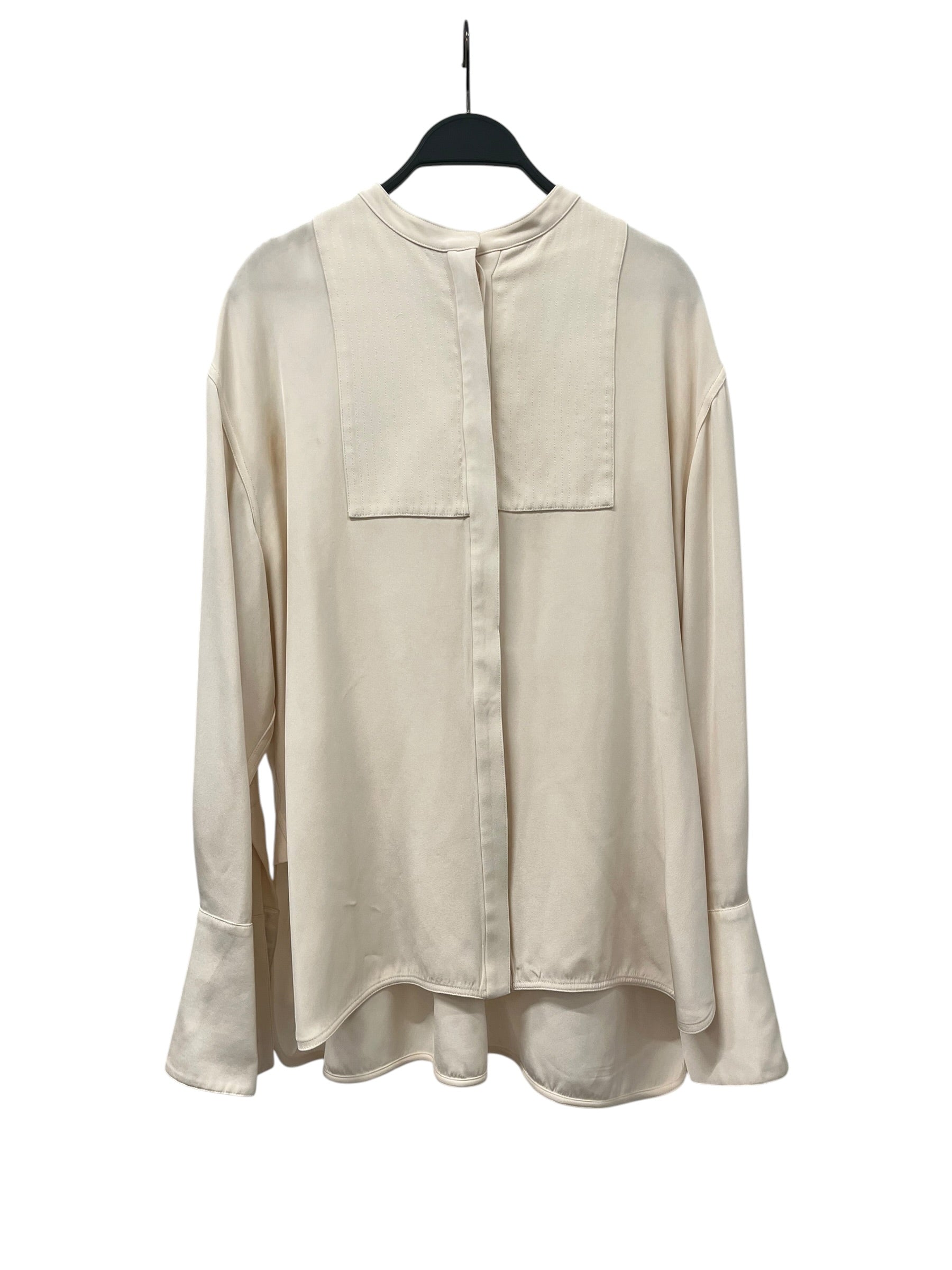 PETER DO/LS Shirt/40/Silk/WHT/SILK BUTTON DOWN SHIRT view 1
